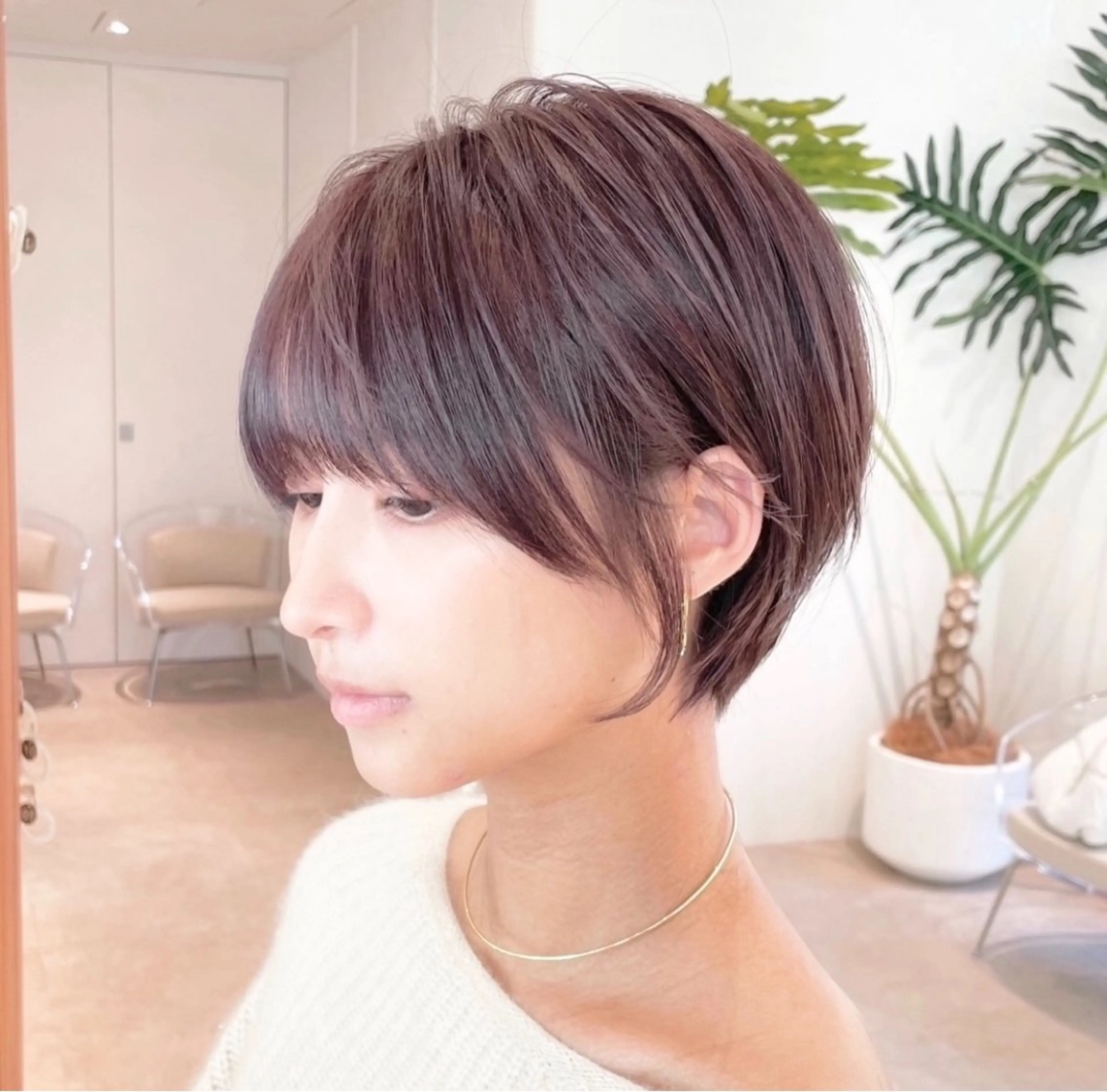 ショート パーマ ショートボブ ショートレイヤー ハンサムショート 丸みショート ボブ カット 縮毛矯正 渋谷ボブ/レイヤー ボブ田中航平のヘアスタイル