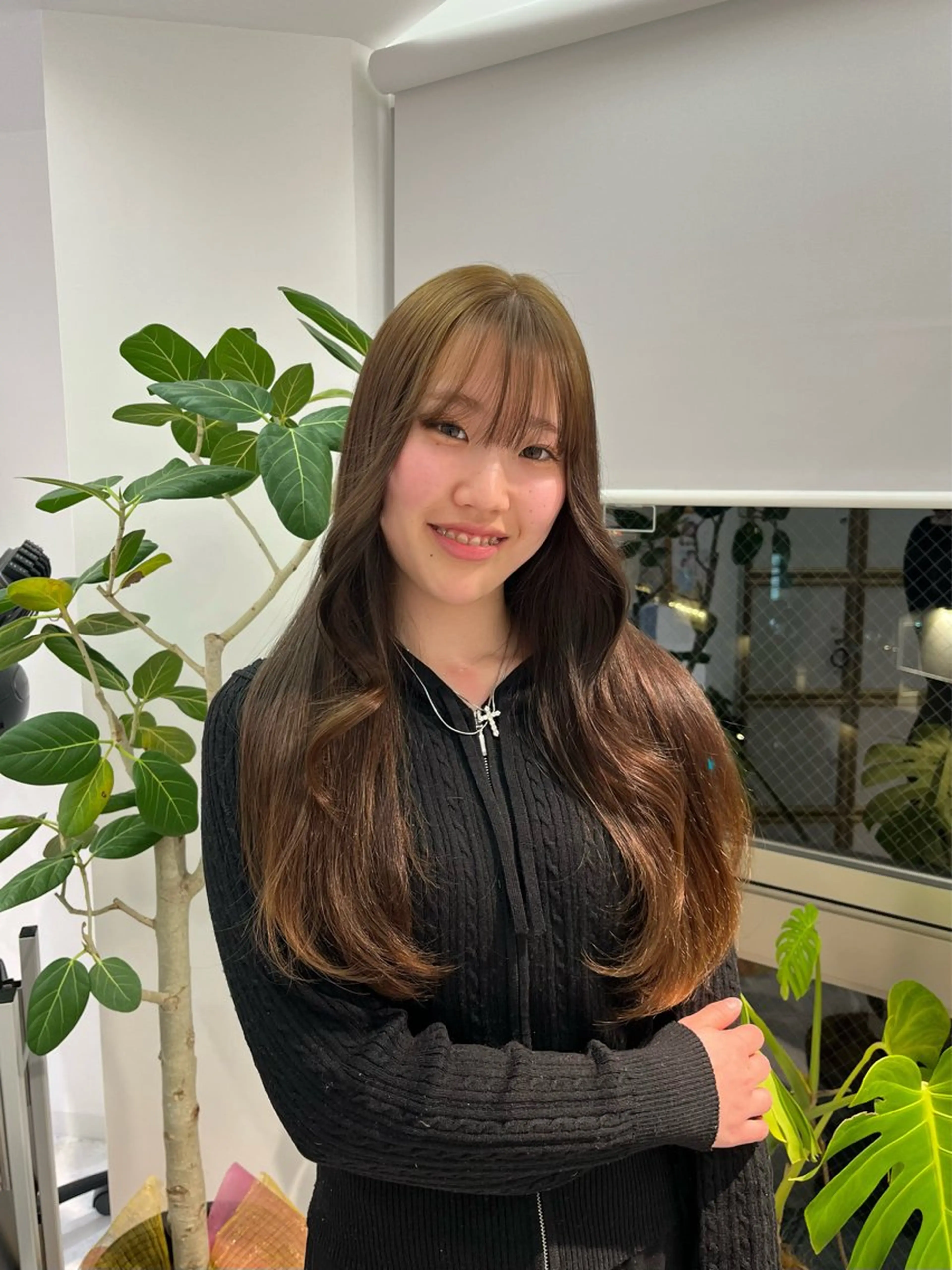 ロング カラー ベージュカラー 野中里紗/ ベージュカラーのヘアスタイル