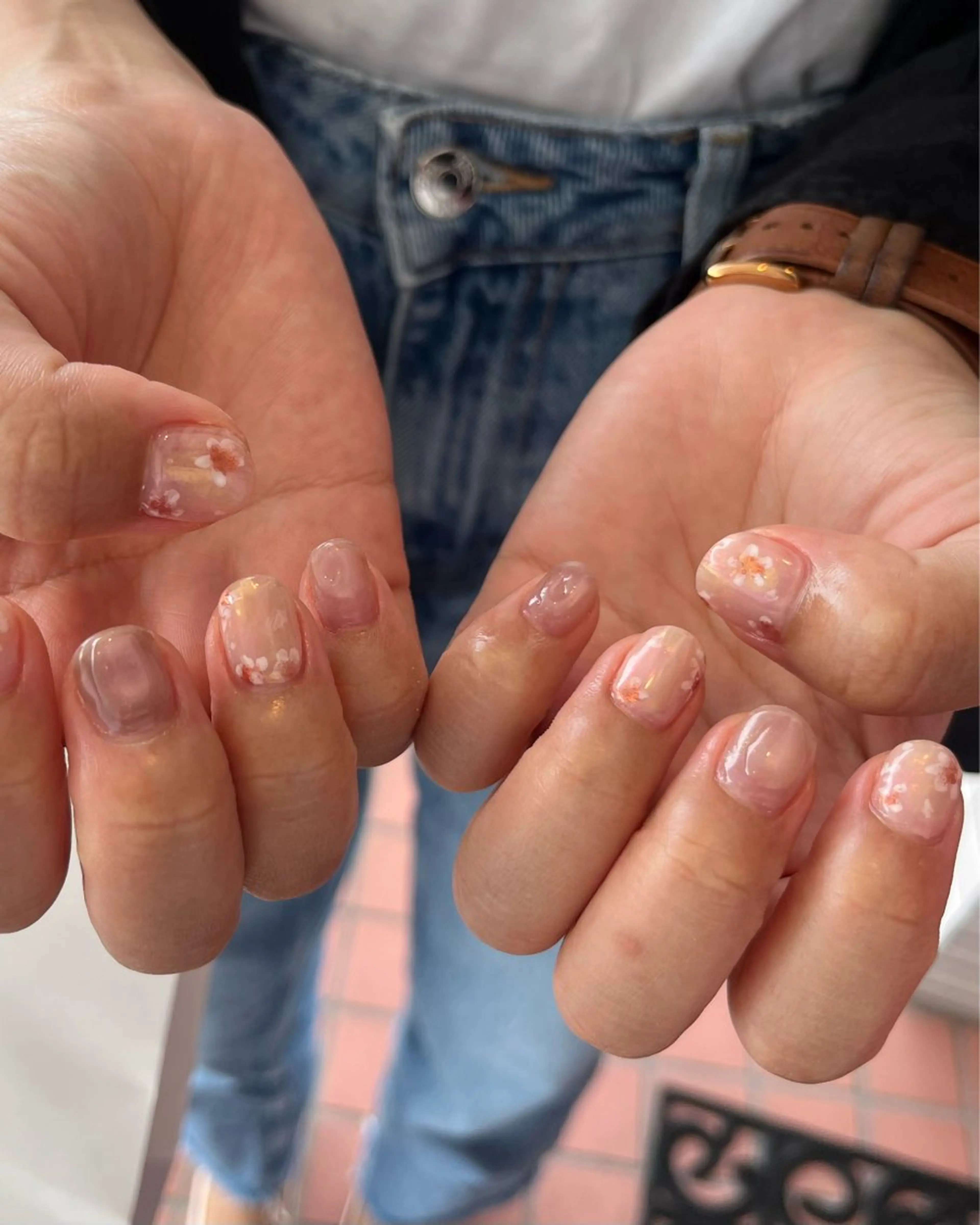 ネイル ピンク ハンドネイル kanatsu yorikoのネイルデザイン