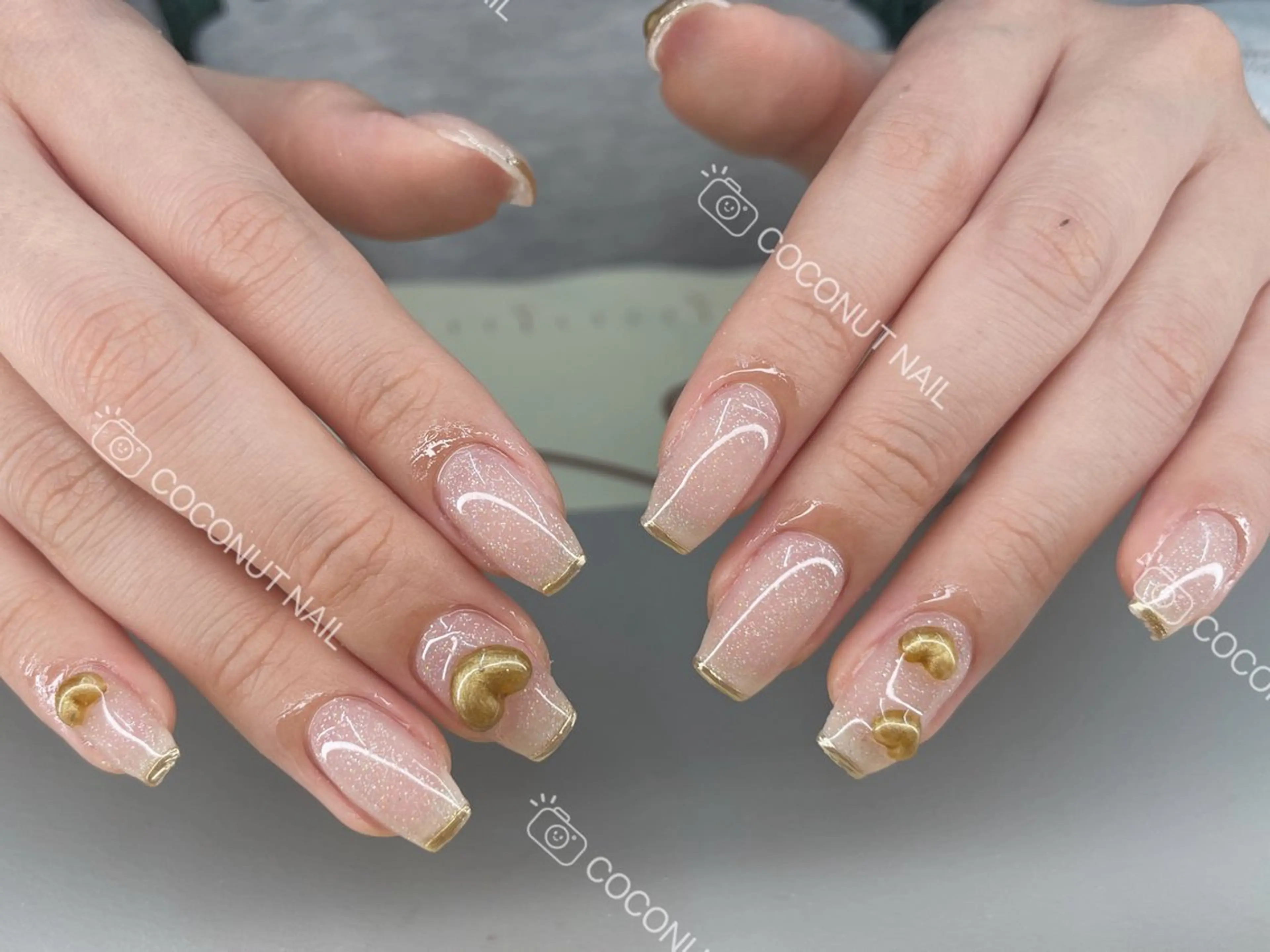 ネイル ハンドネイル 神田 ココナッツのネイルデザイン
