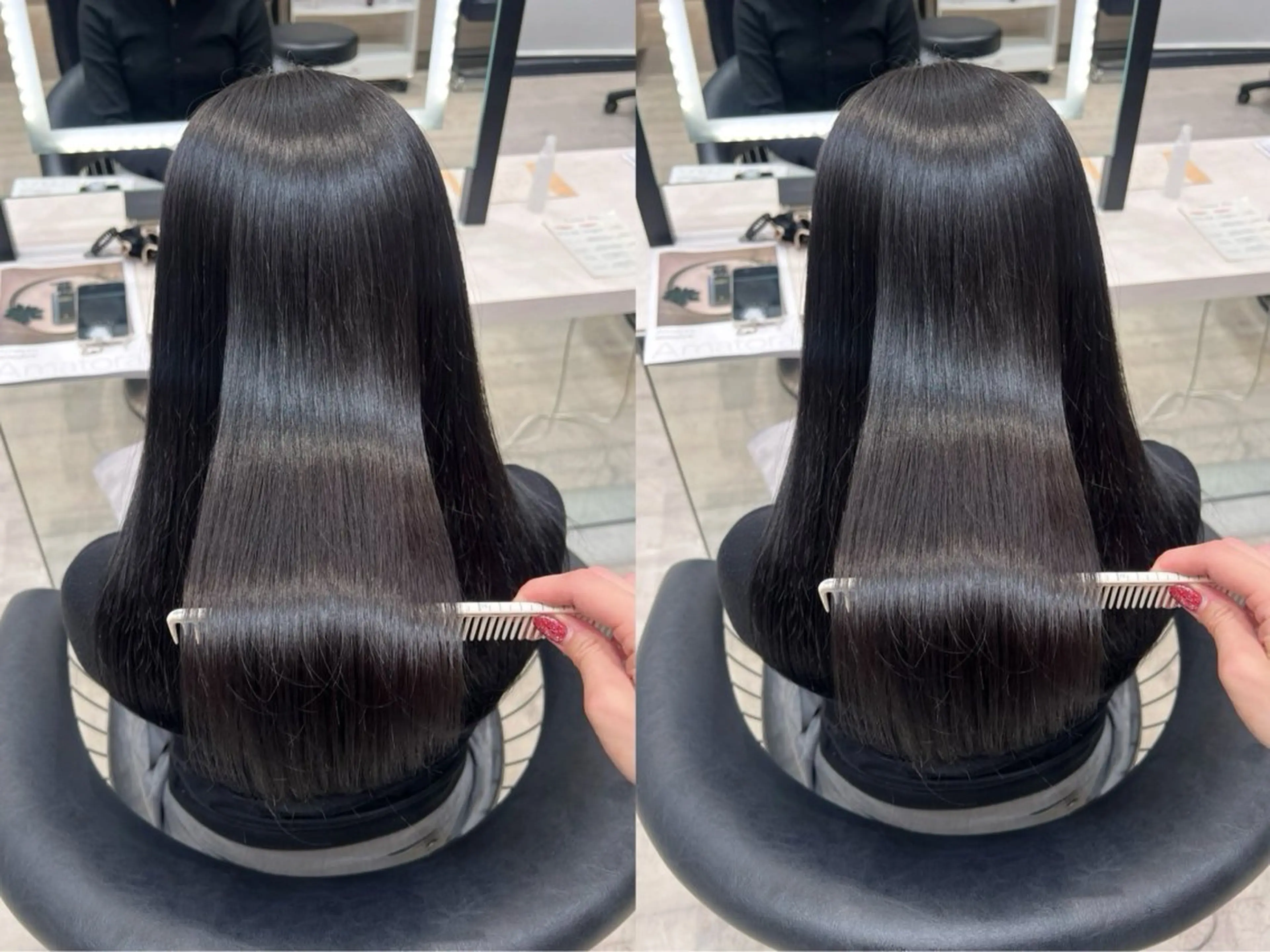 ロング 縮毛矯正 ロンドクラン所属・廣永 優芽のヘアスタイル