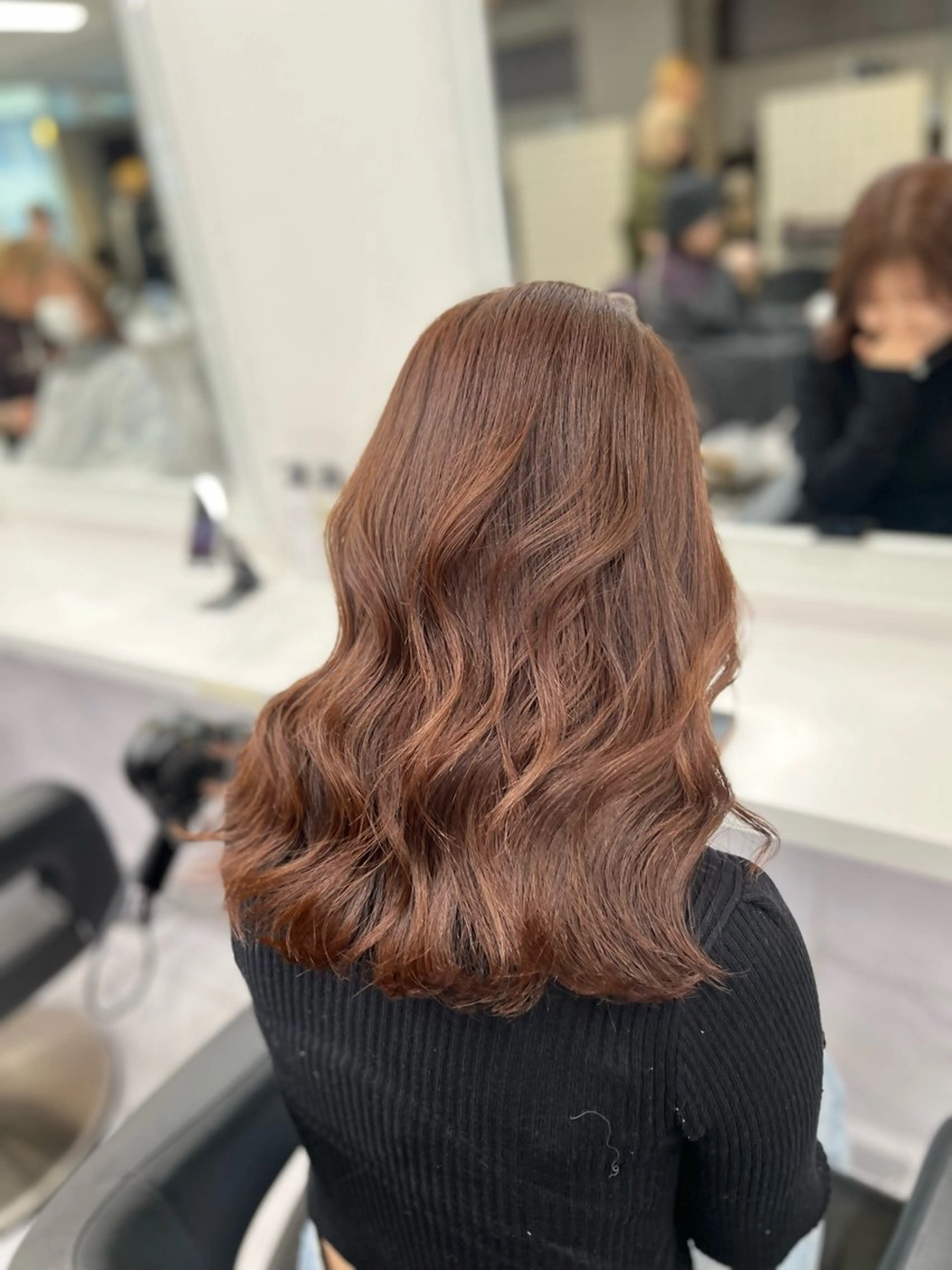 ロング カラー ヘアカラー トリートメント 韓国レイヤーカット /REIのヘアスタイル