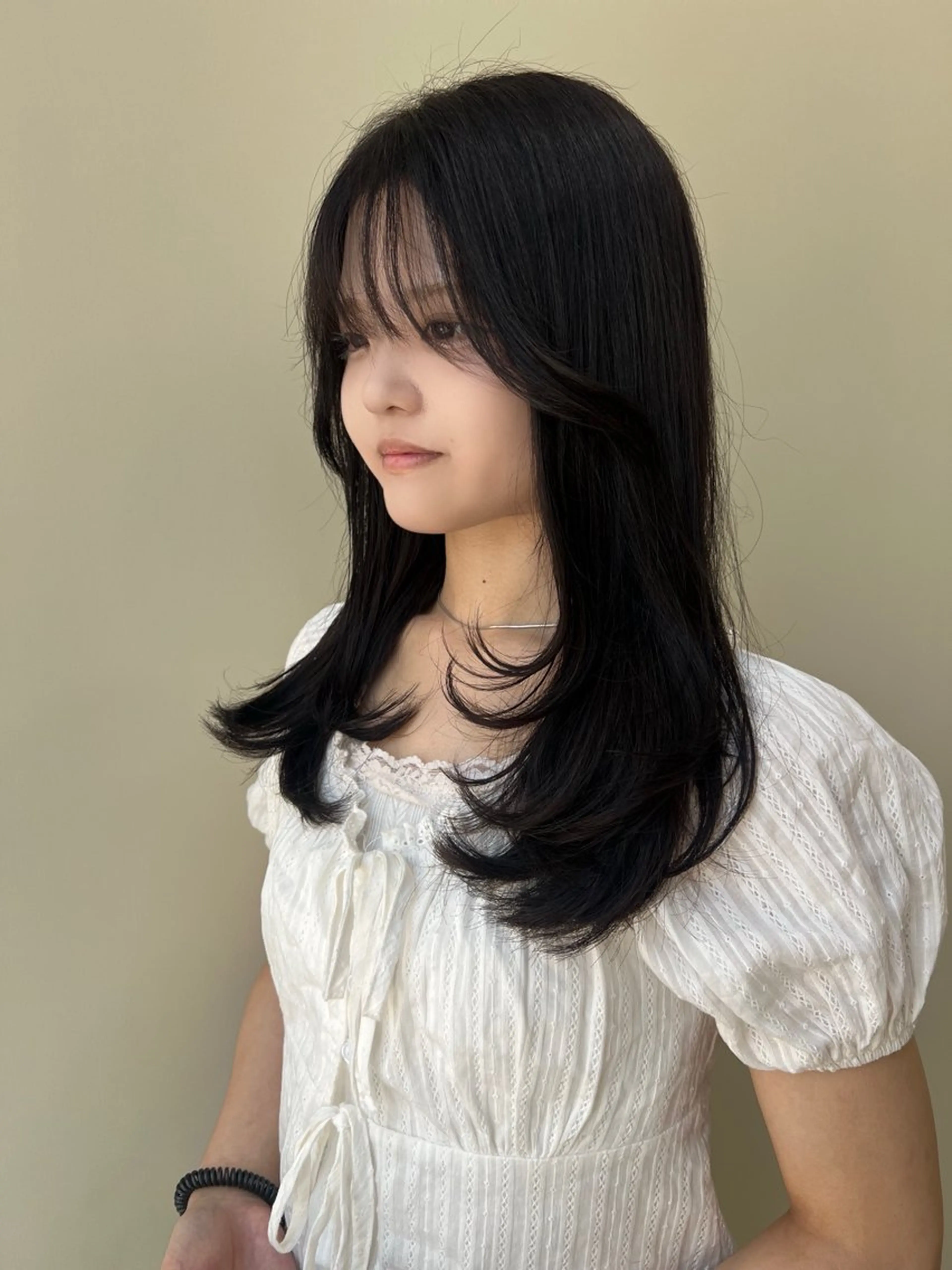 【お出かけや仕事前に✨️】選べるヘッドスパ➕韓国レイヤー風顔周りcut✂️（スタイリングまでさせて頂きます😆の写真