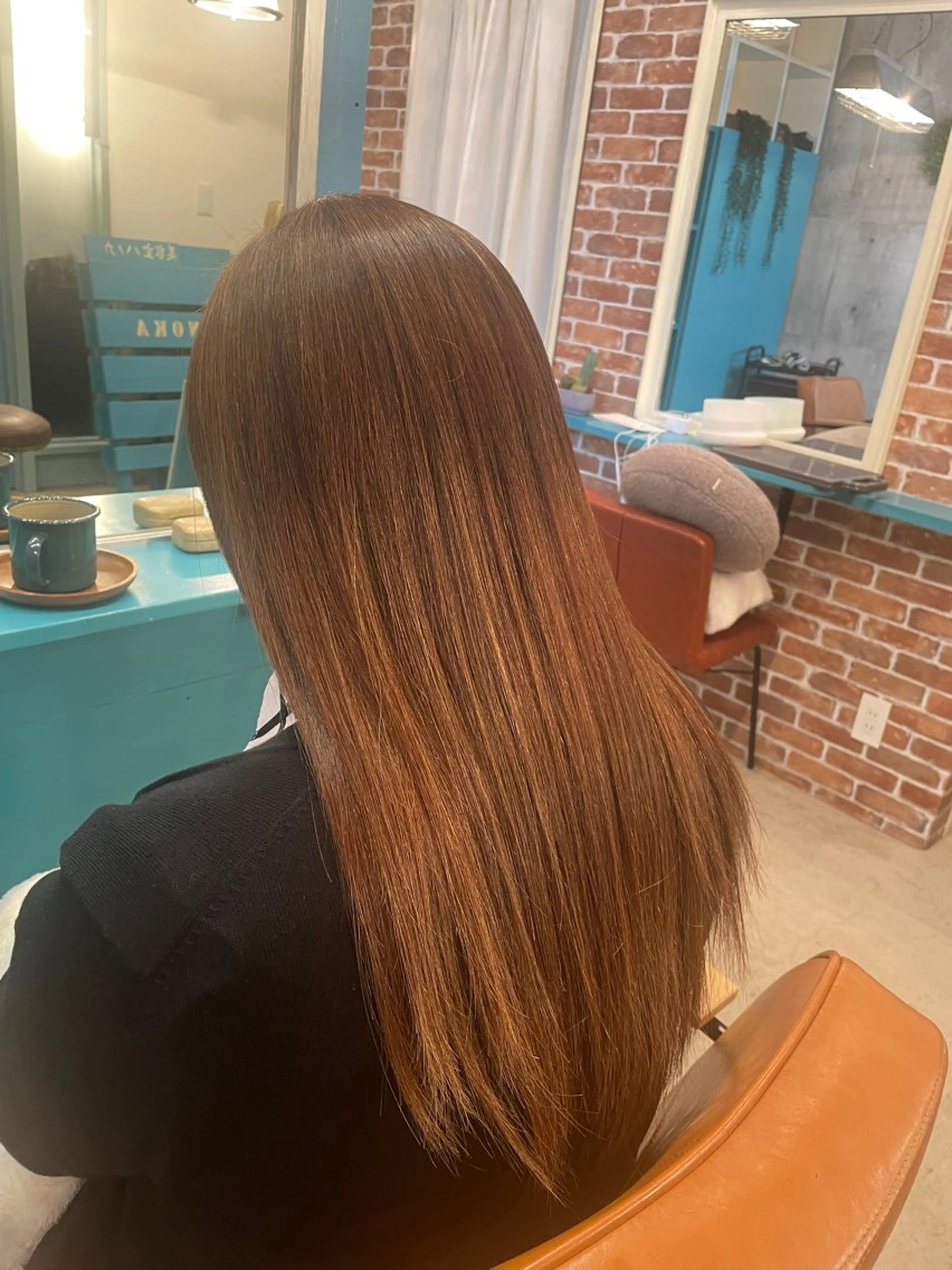 縮毛矯正 SALONDEHANOKA所属・ショートロング 🎀椎葉えまのヘアスタイル