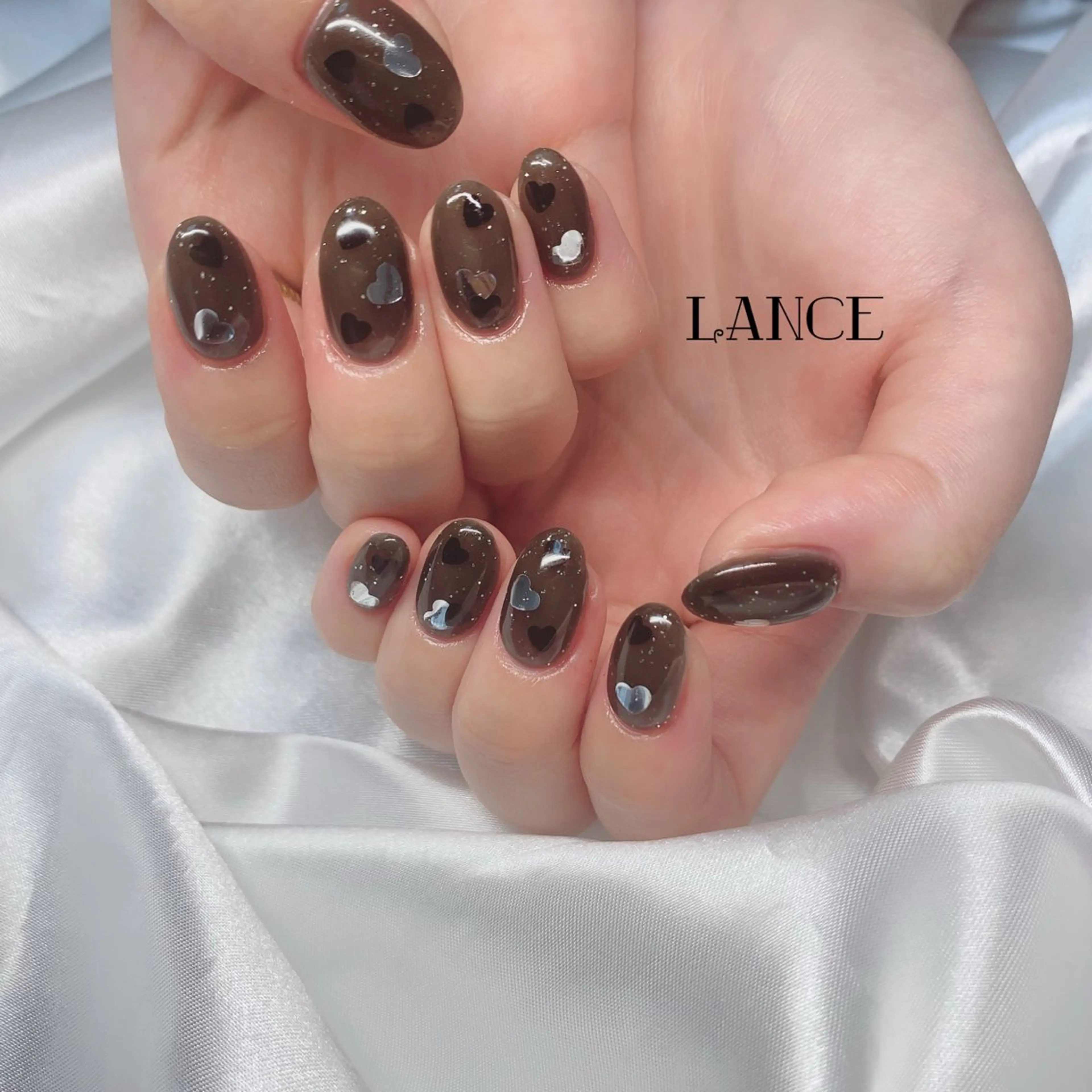 ネイル オーロラネイル フットネイル フレンチネイル グラデーション キラキラネイル ハンドネイル Lance nailのネイルデザイン