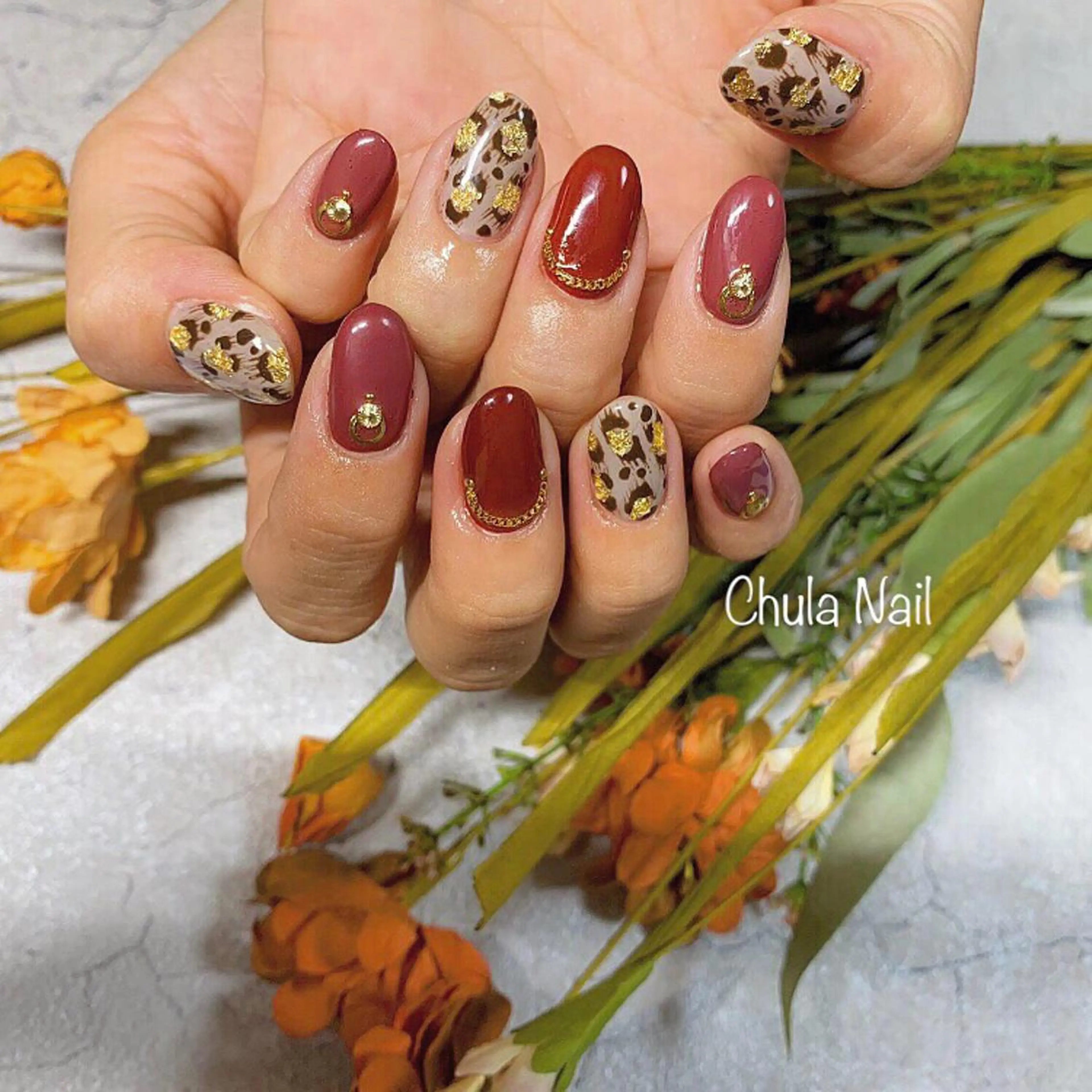 ネイル アニマル柄 ëmma nail_ by chulaのネイルデザイン