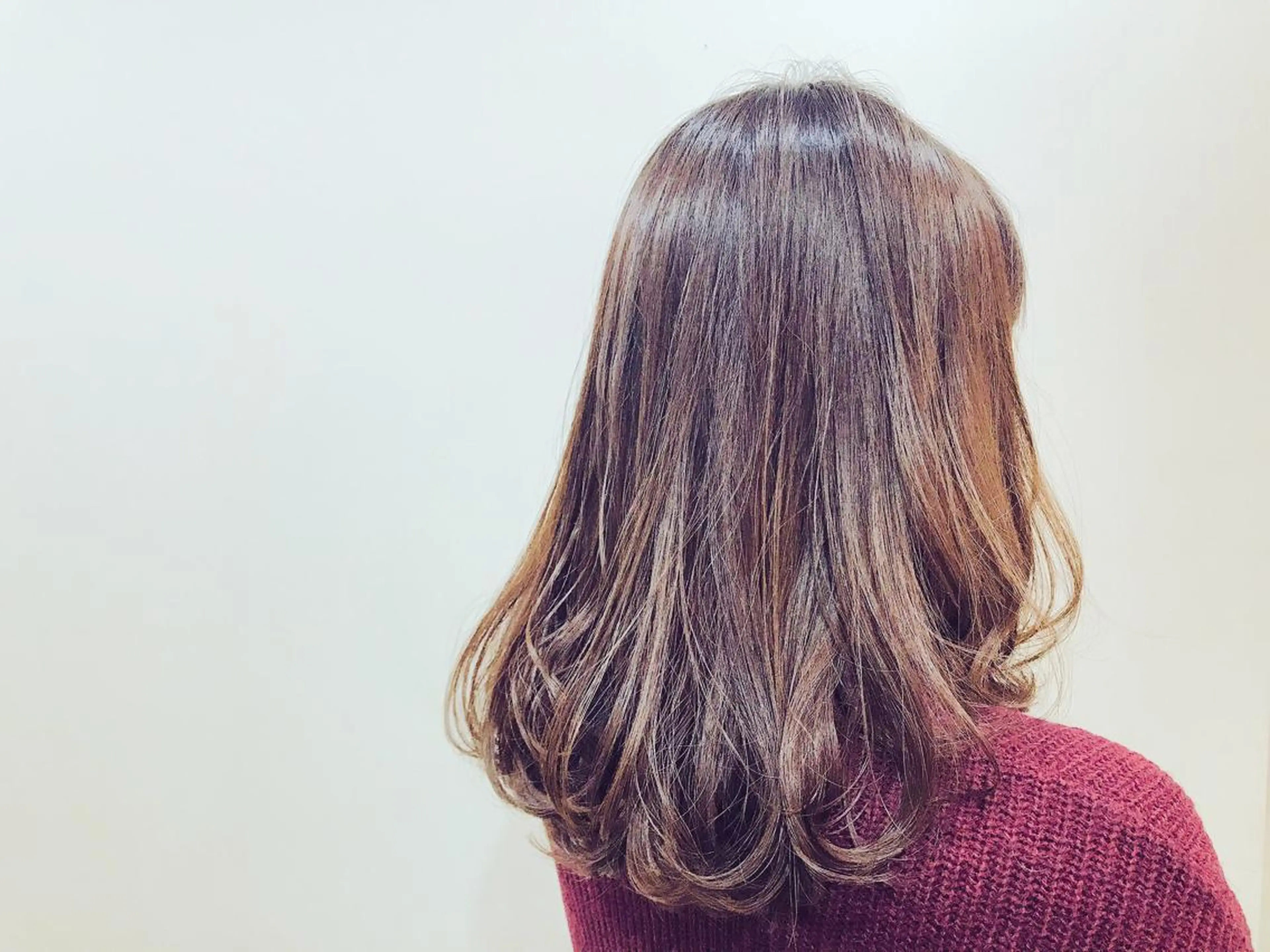 セミロング 竹内 杏里奈のヘアスタイル