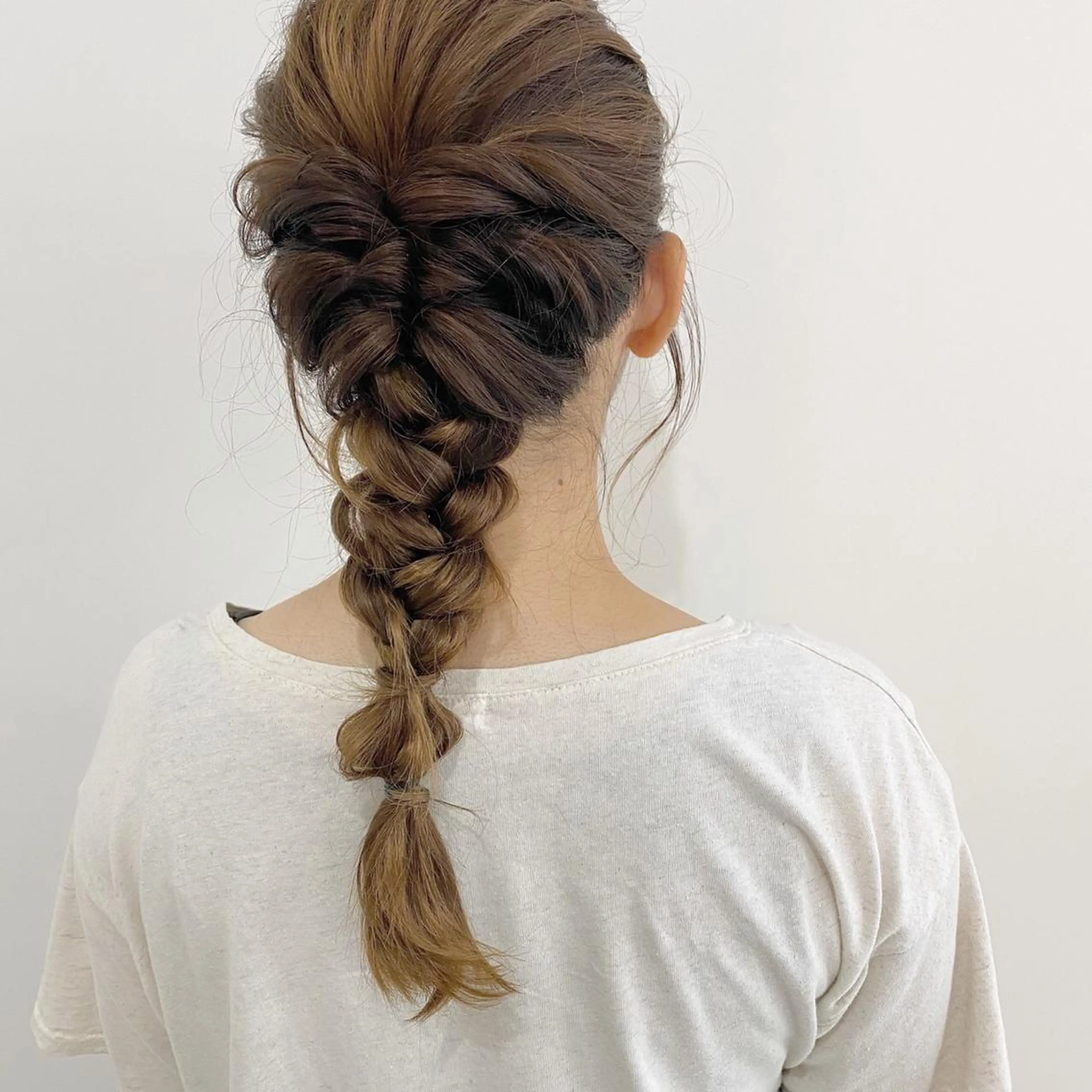 セミロング カラー ヘアアレンジ お洒落パーマ/ 艶カラー/michiのヘアスタイル