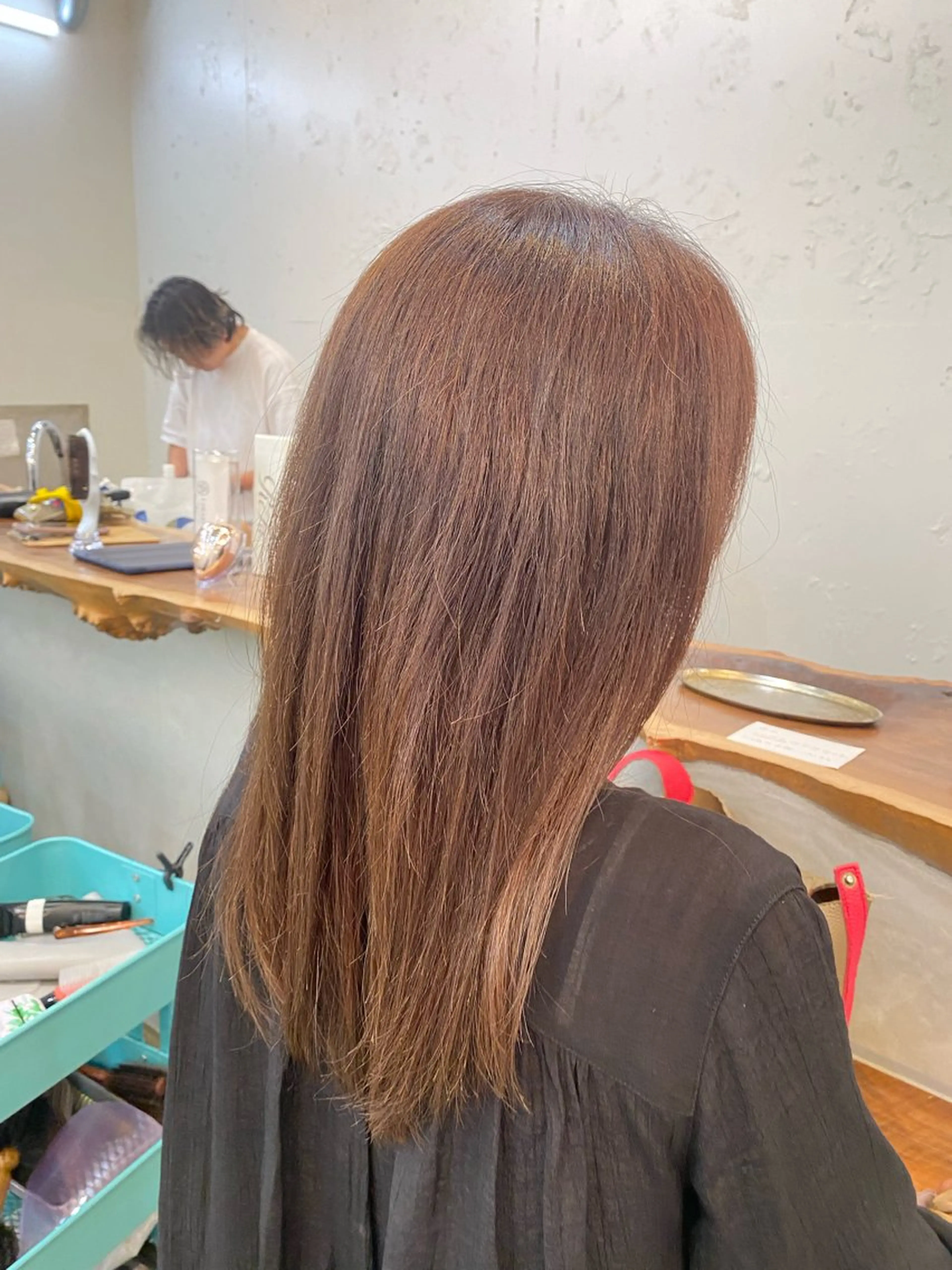 ミディアム カラー ベージュカラー ROMMY所属・似合わせヘア 💇🏻‍♀/マリアのヘアスタイル