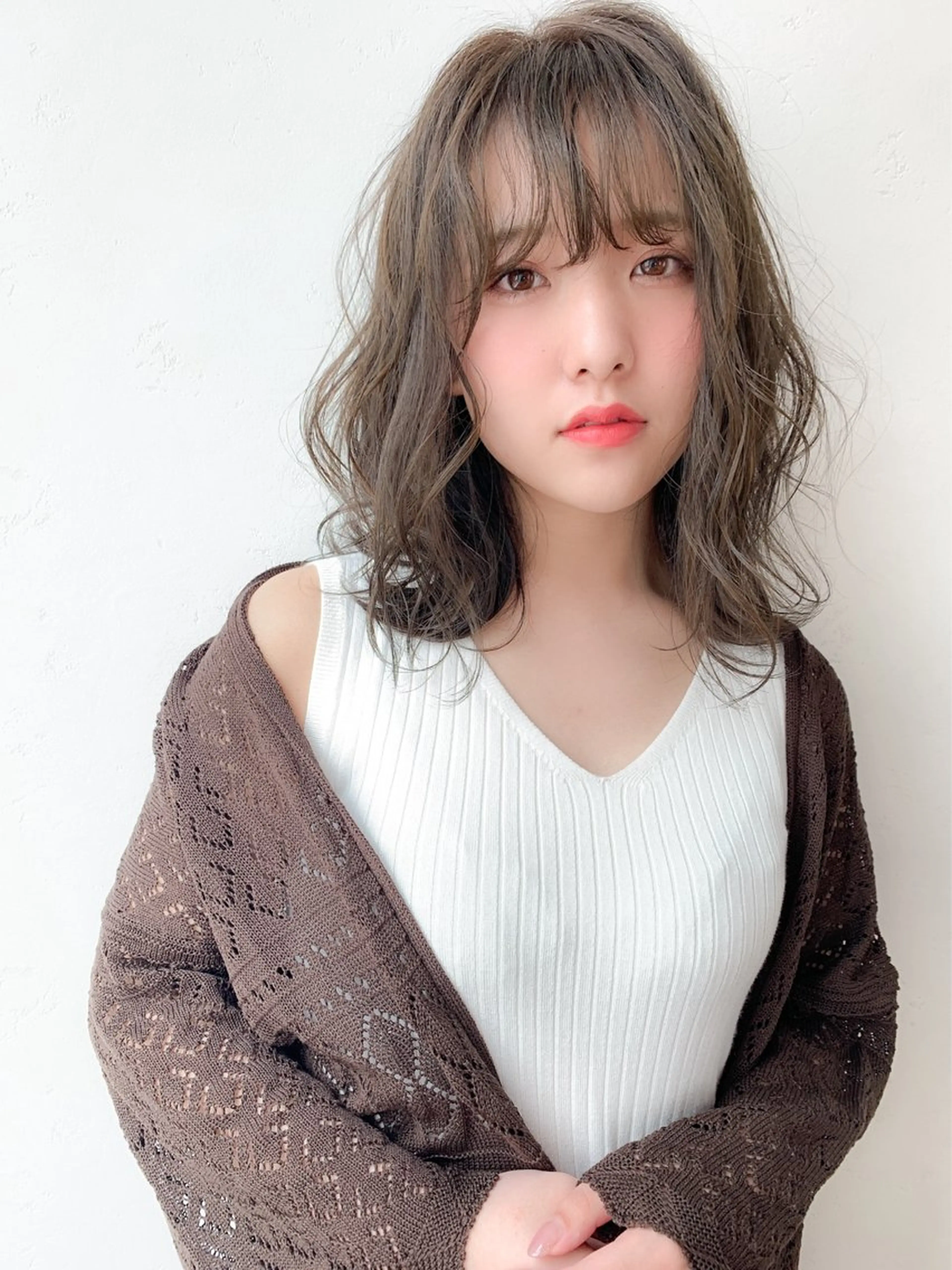 ミディアム カラー ヘアアレンジ VIM hairおもろまち店のヘアスタイル