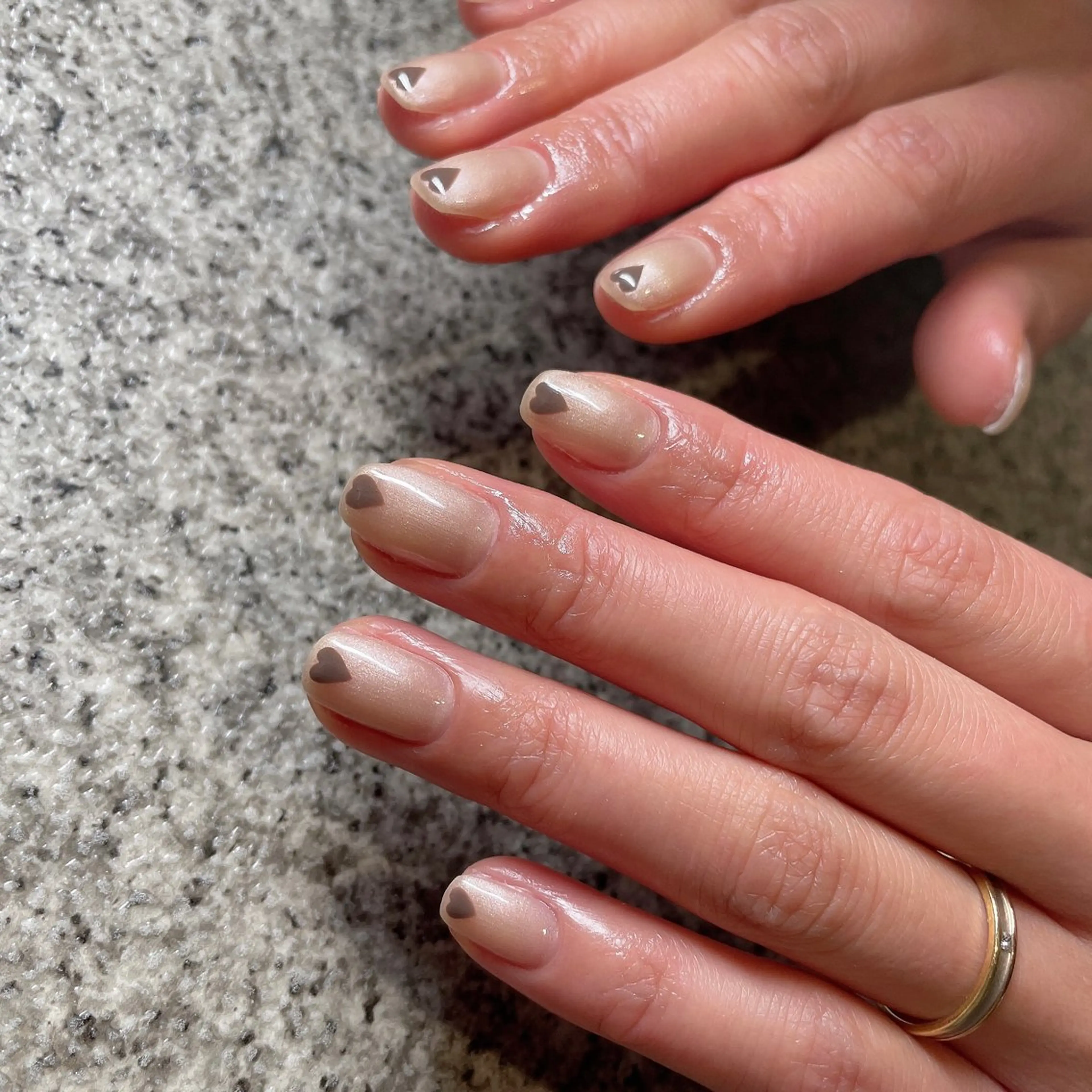 ネイル ハート ハンドネイル lilbondir. chiharuのネイルデザイン