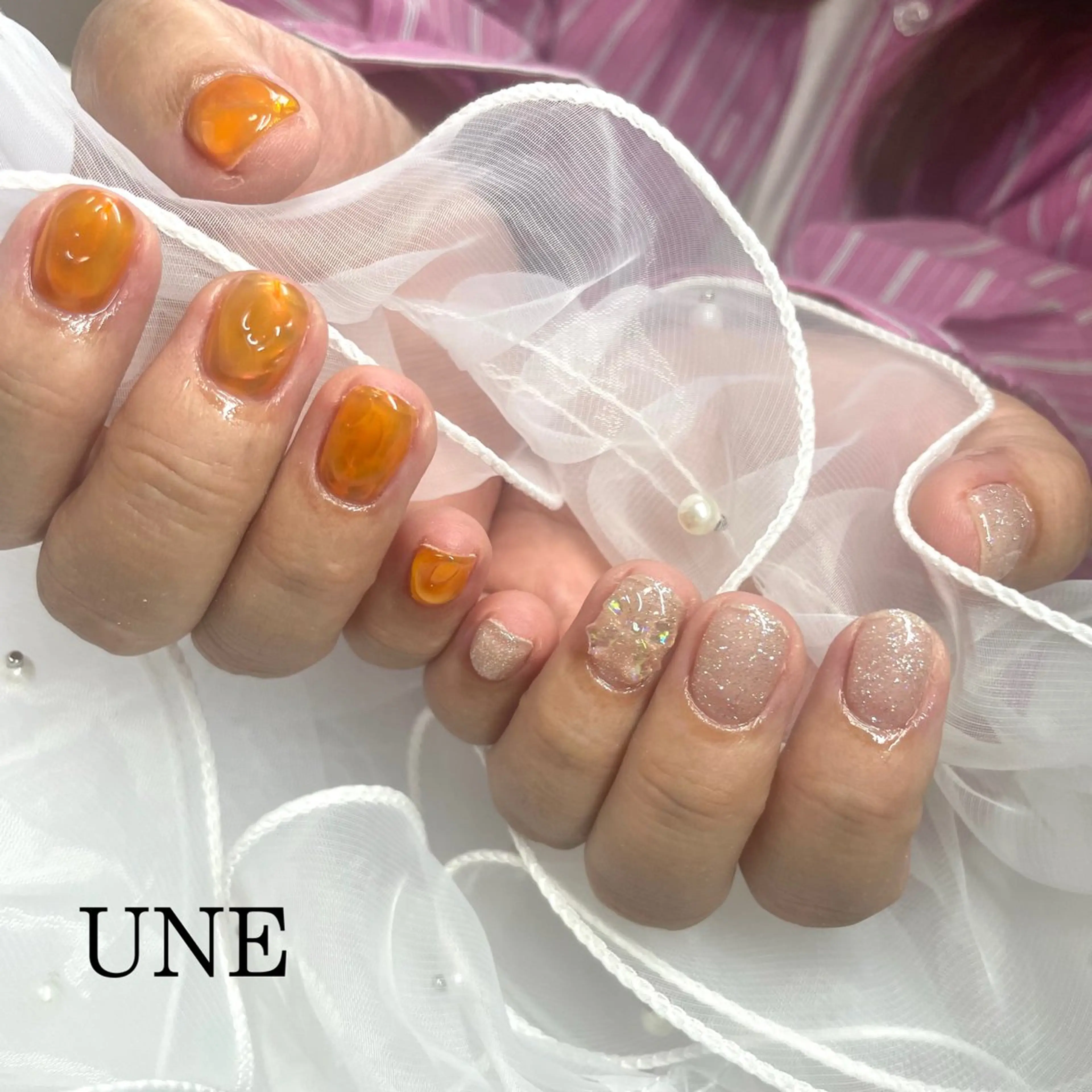 ネイル UNE.【ユヌ】 Jr.NANAのネイルデザイン