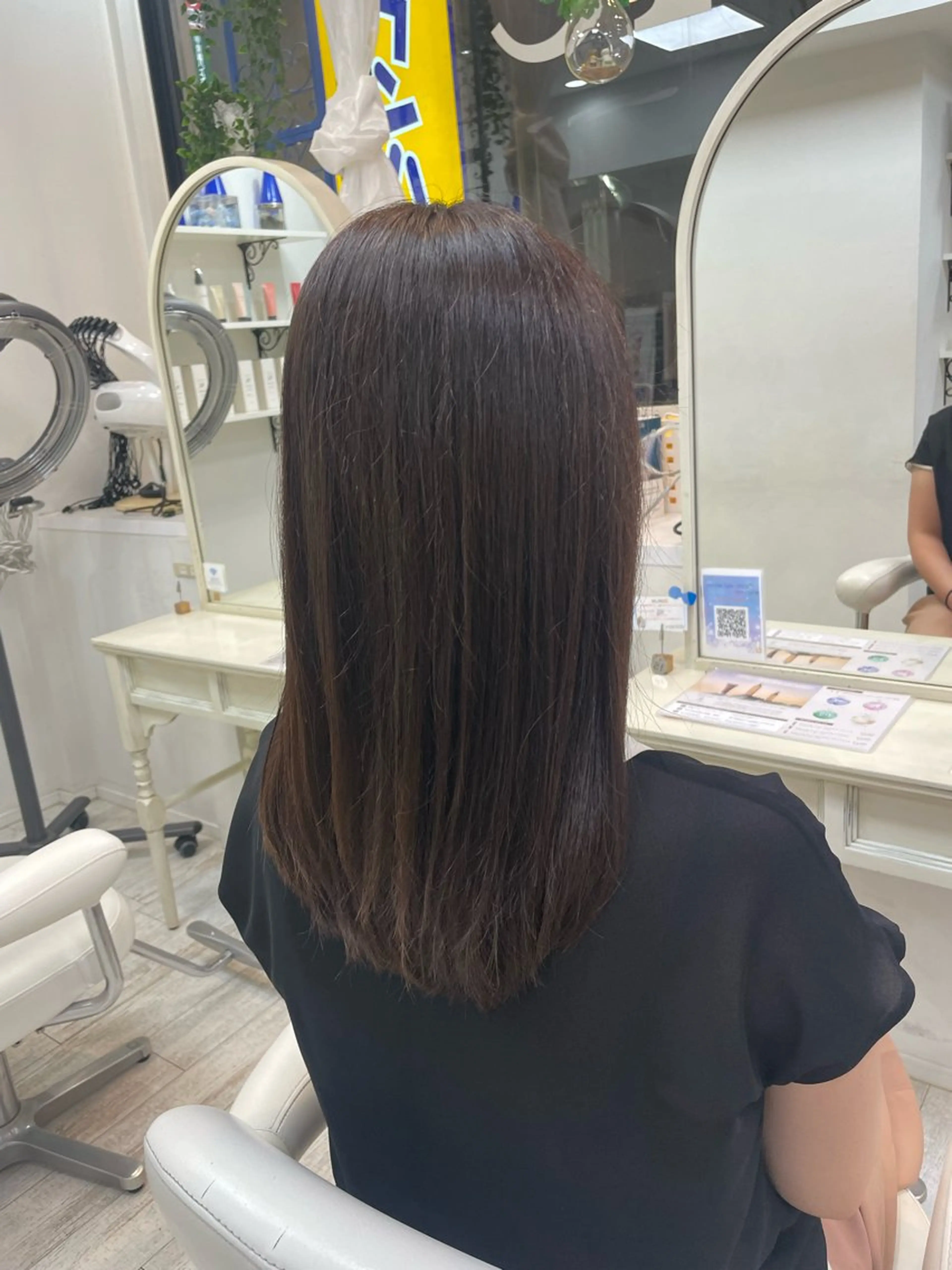 ロング アッシュ カット ヘアカラー 新籾 尚哉のヘアスタイル