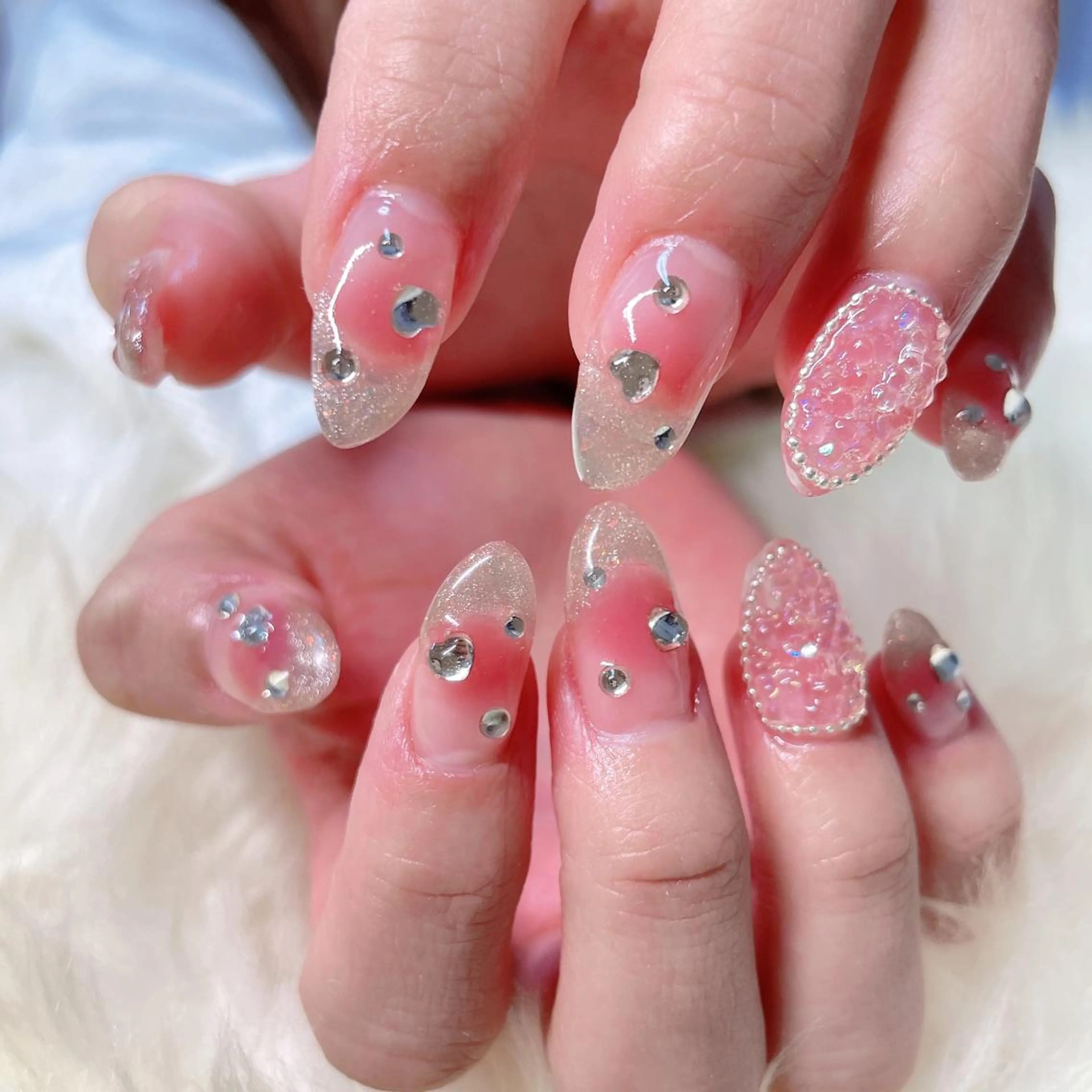 ロング ハンドネイル ハンドケア 💜MIYA nail川崎店のネイルデザイン