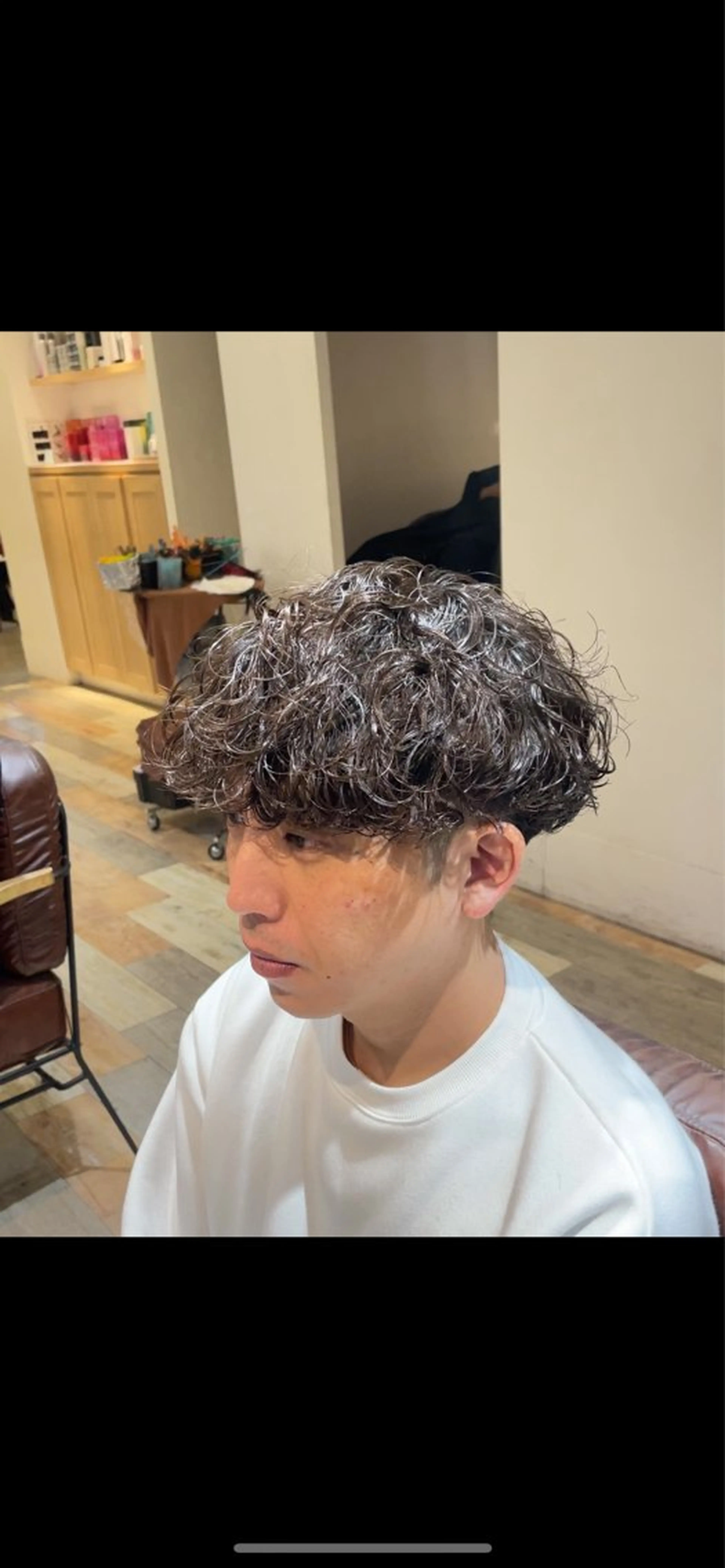 メンズ 波巻きスパイラル/ メンズパーマ/ゆうひのヘアスタイル