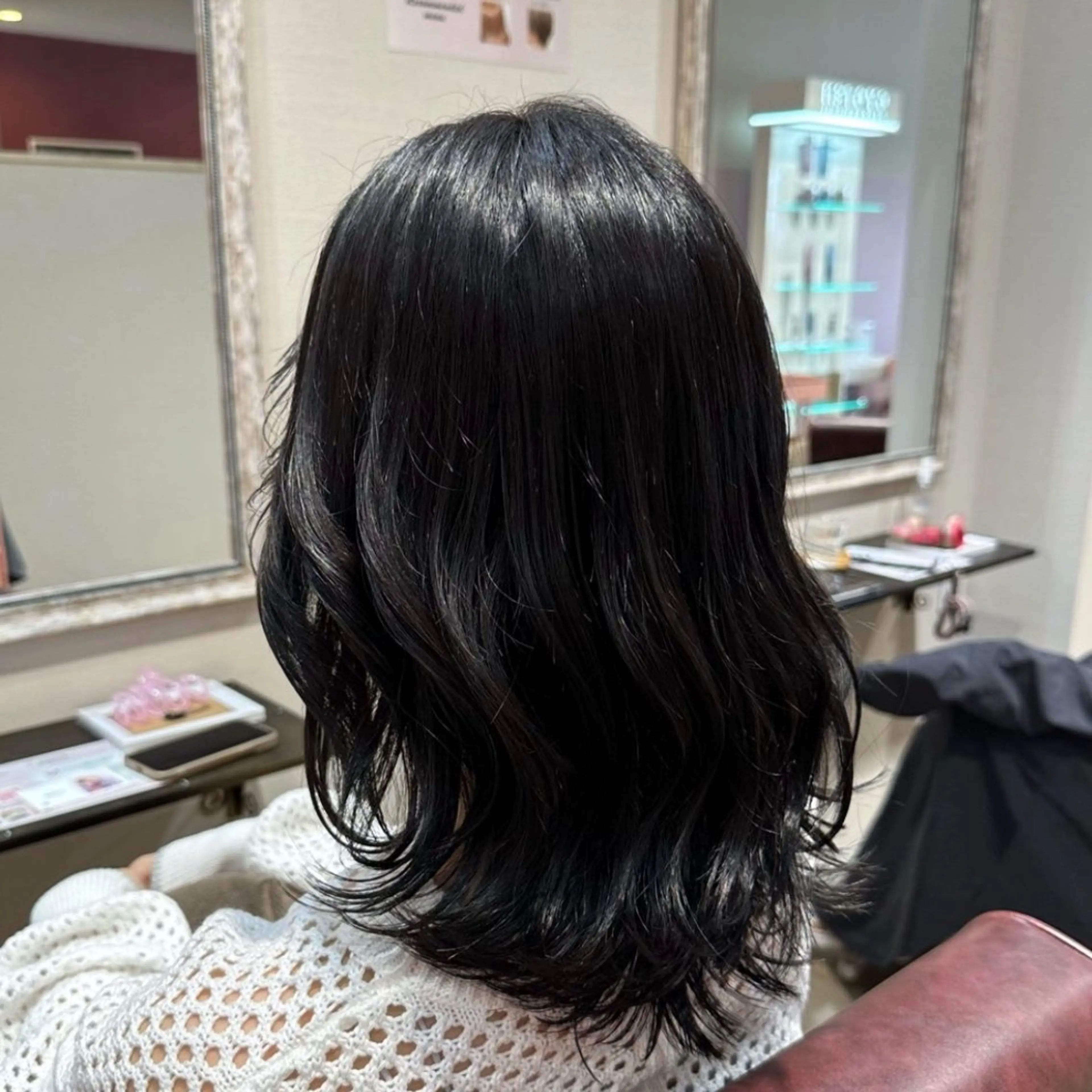 セミロング カラー カット ヘアカラー トリートメント 柔らかいcolor ¦韓国¦🩰マユ🩰のヘアスタイル