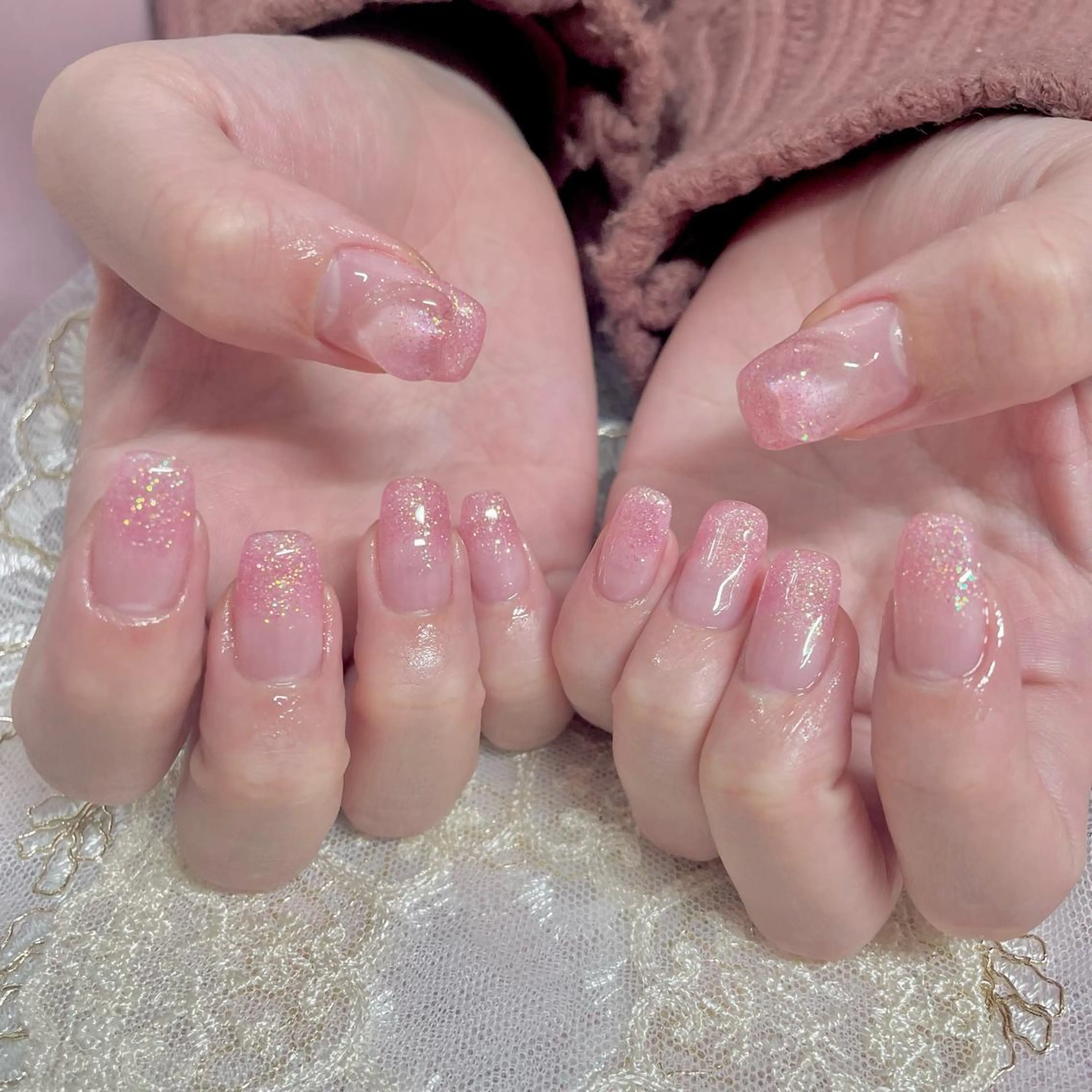 ネイル クリアネイル ハート ワンカラーネイル J terrace Nailのネイルデザイン