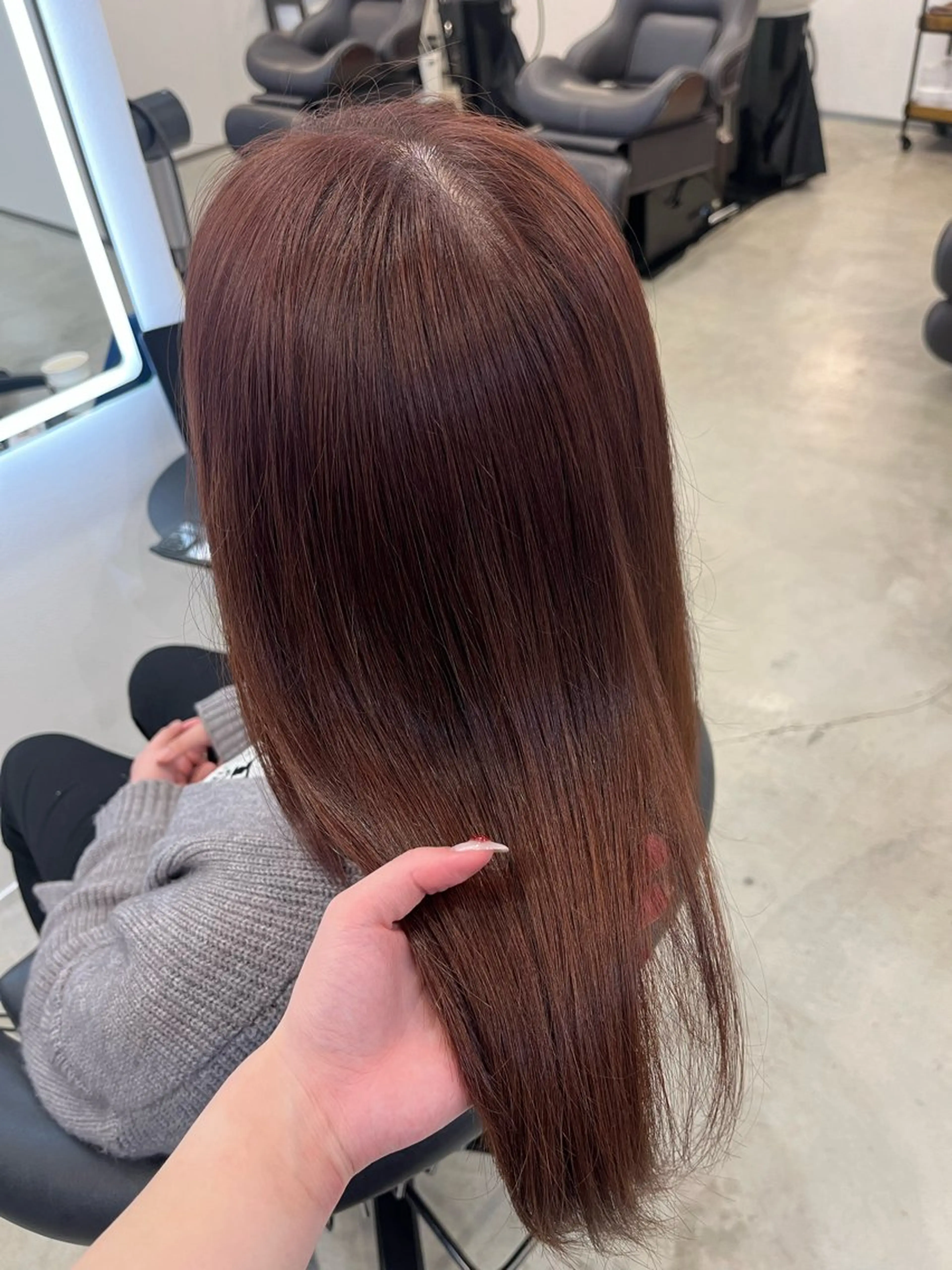 セミロング ヘアカラー aoi/モデル様 募集中🩵/群馬のヘアスタイル