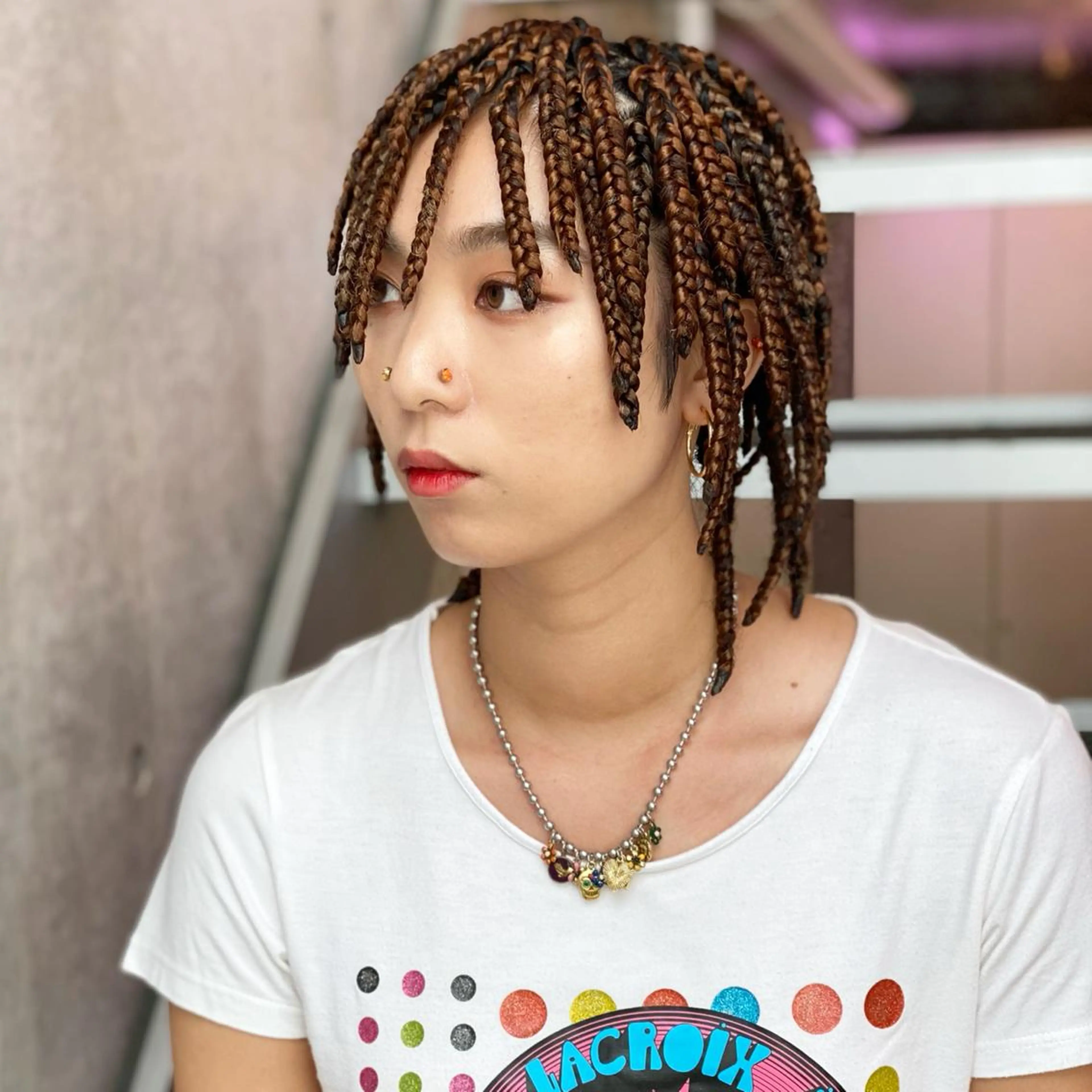 ショート カラー パーマ ヘアアレンジ ネイル マツエク・マツパ 中元 淳のヘアスタイル