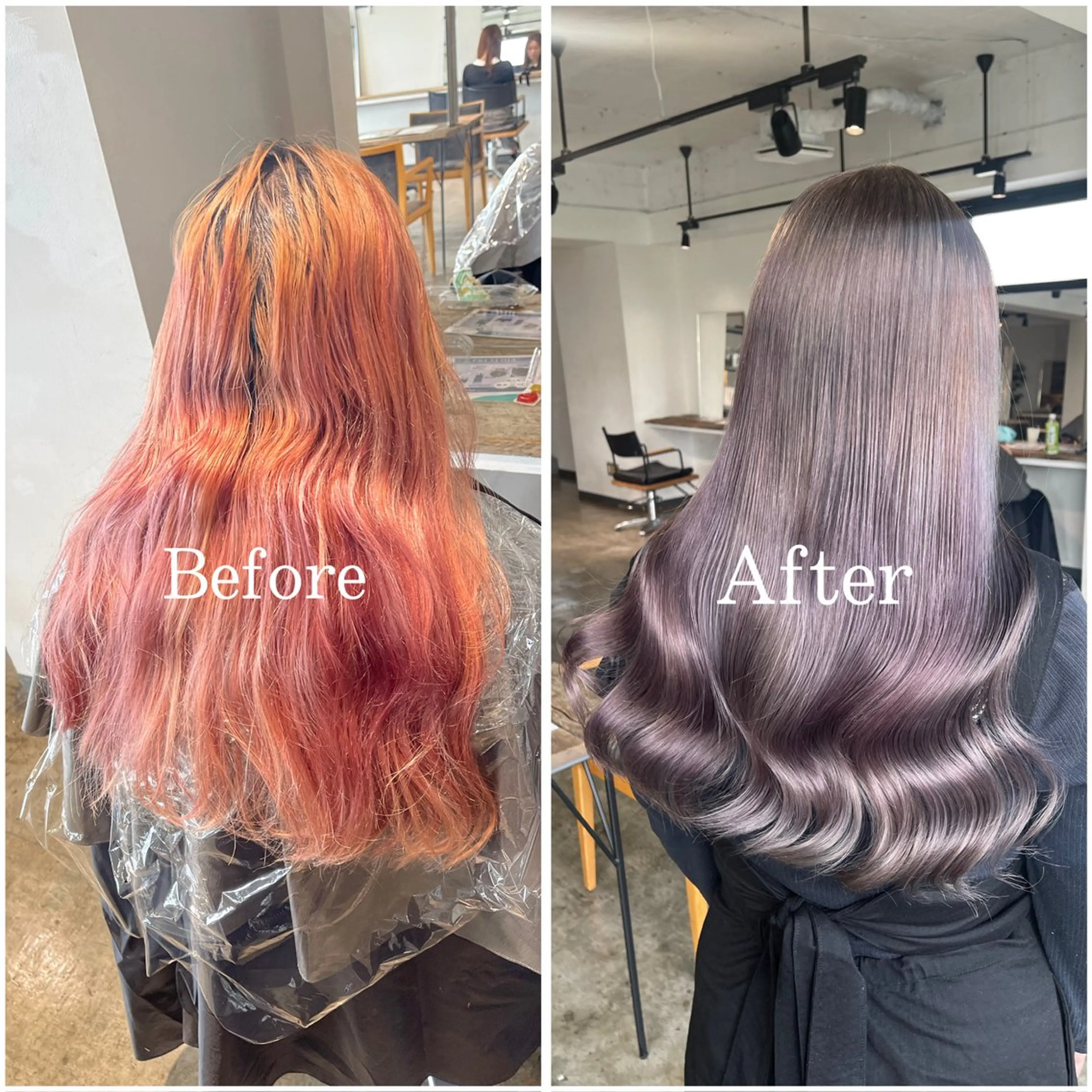 ロング カラー ブリーチ デザインカラー ハイトーンカラー ヘアカラー ムラ修正/ ハイトーン💖Riaのヘアスタイル