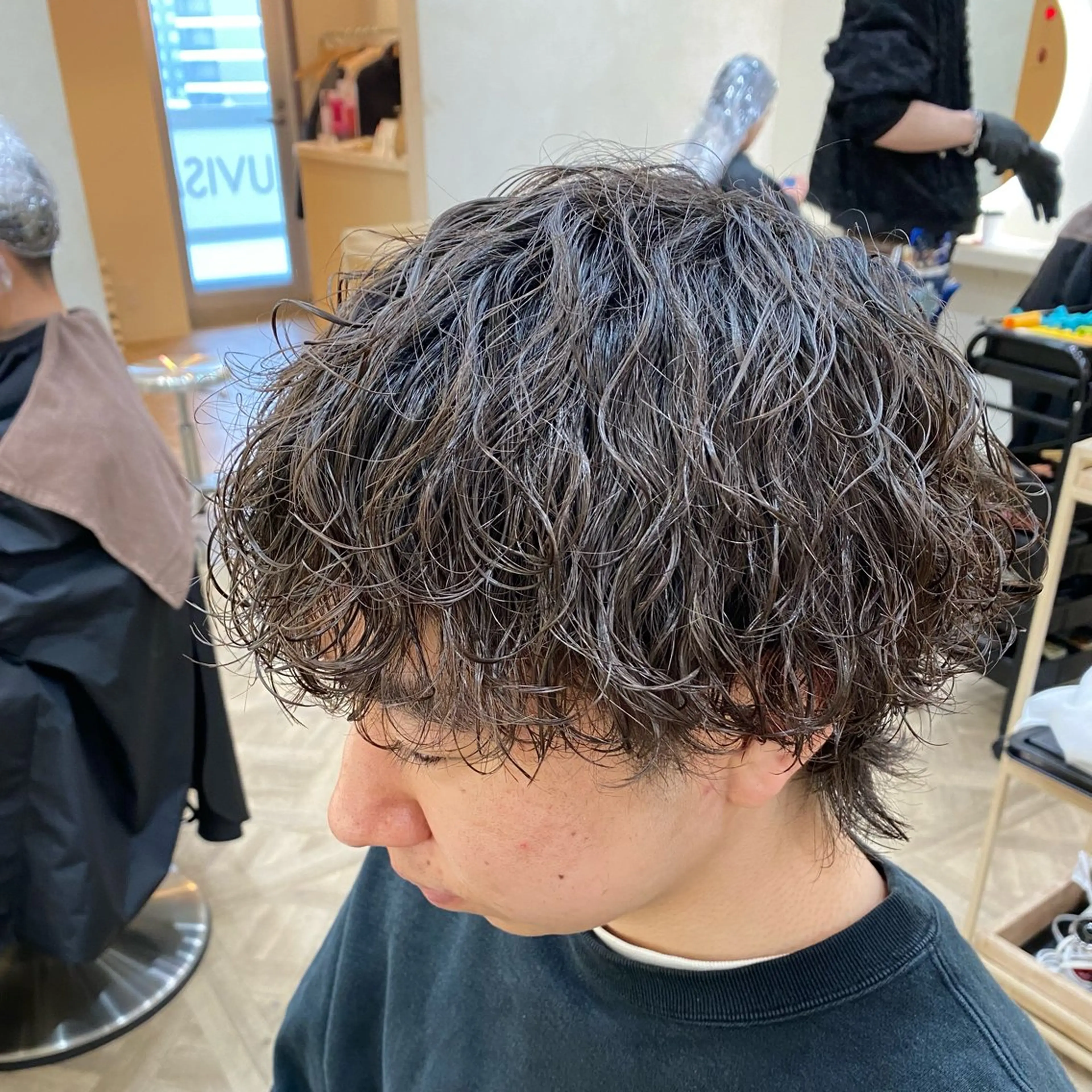 ショート パーマ メンズ 波巻きパーマ 大宮/メンズパーマ /田中智のヘアスタイル