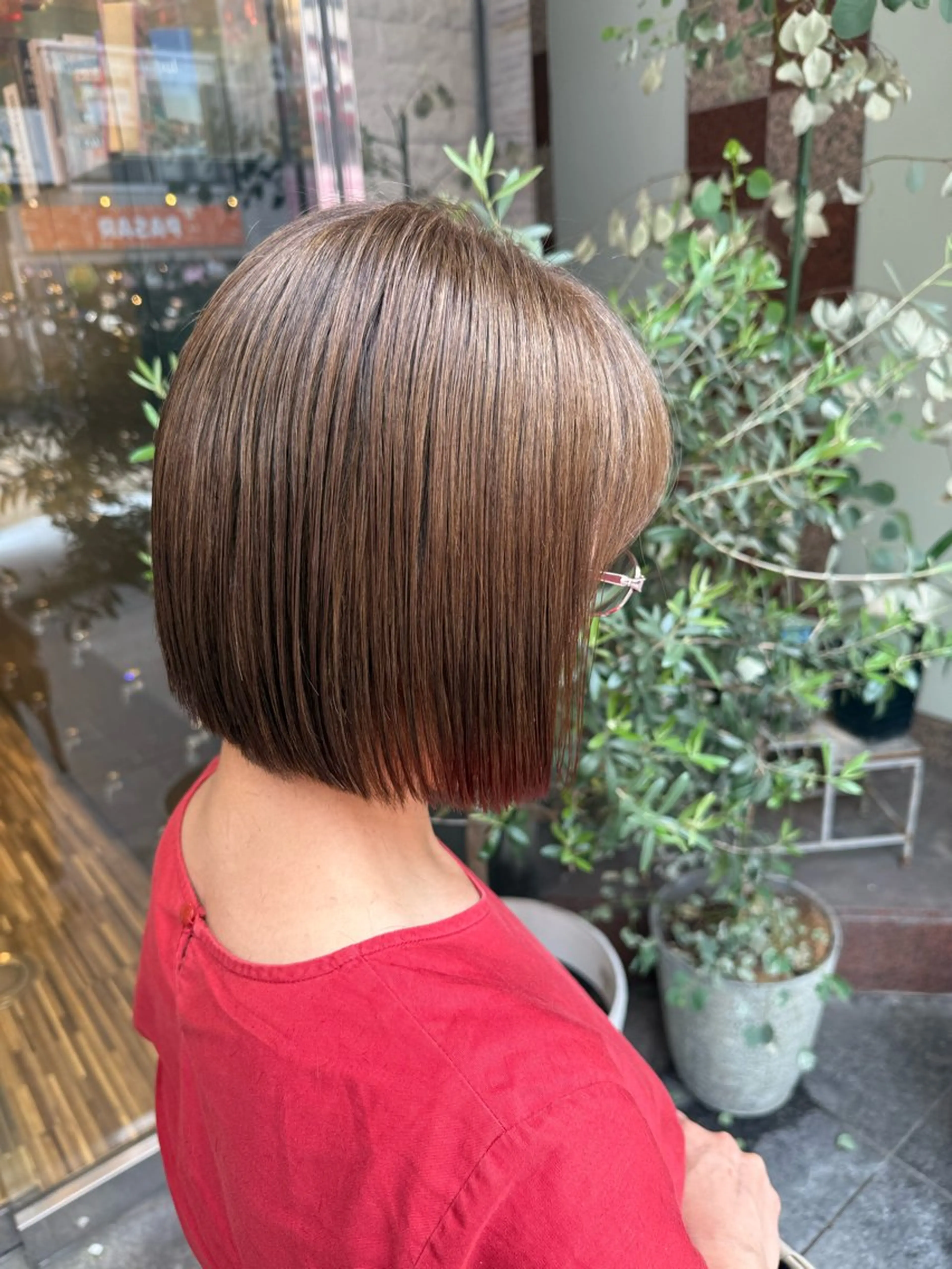 ショート カラー ヘアカラー トリートメント EARTH 山﨑龍馬のヘアスタイル