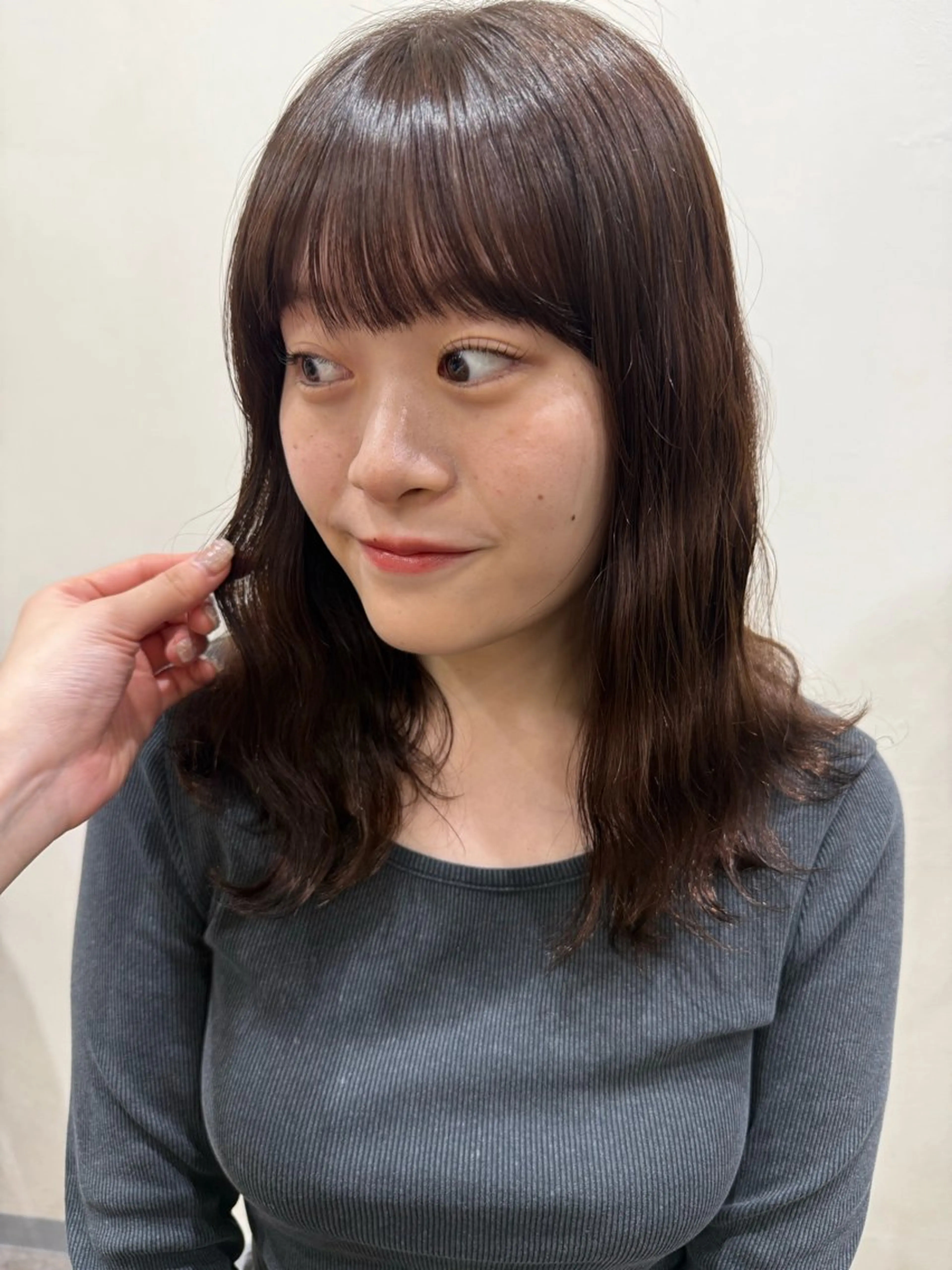 ミディアム パーマ 韓国風パーマ/ヘア セット/店長みづきのヘアスタイル