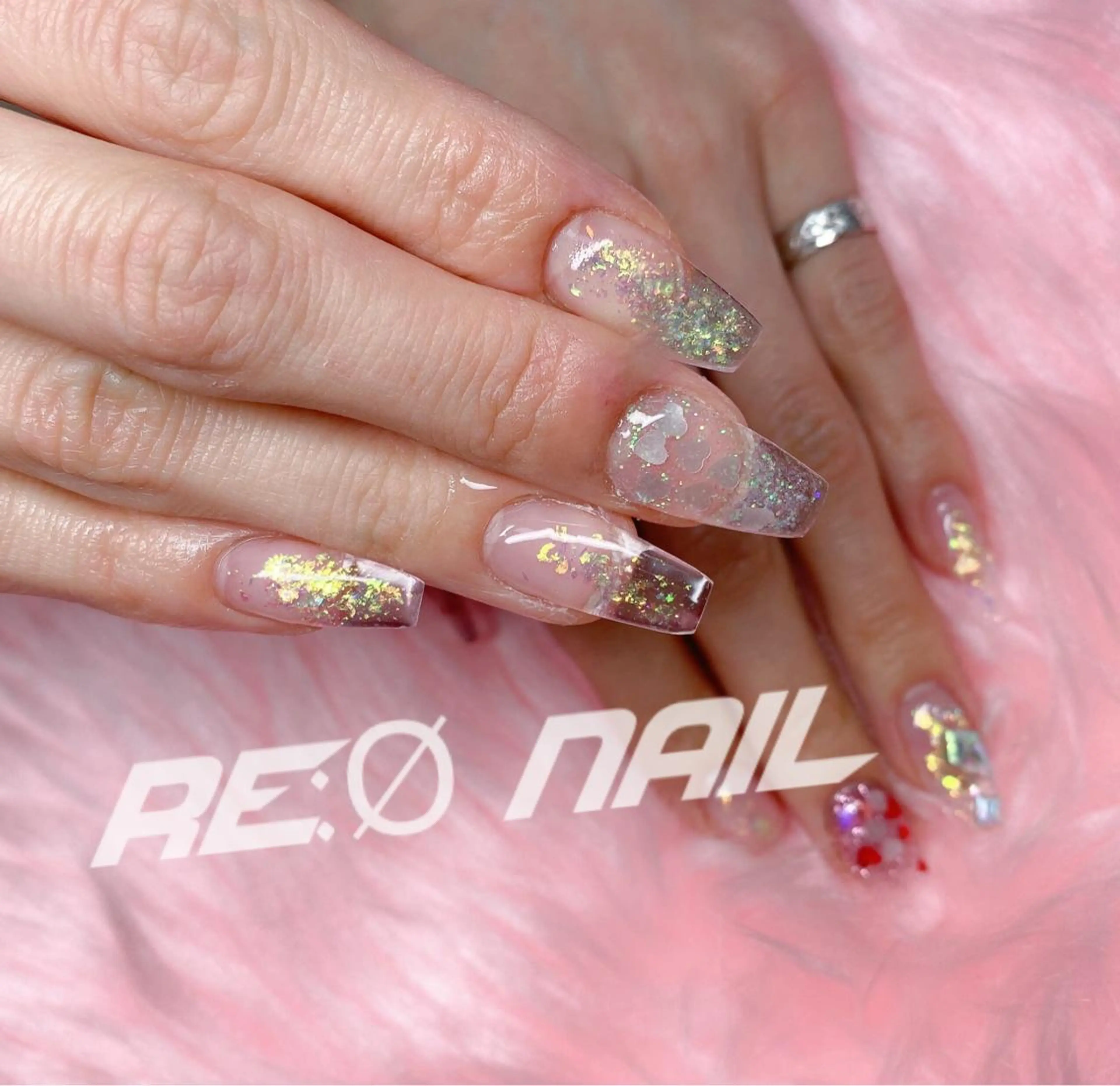 ネイル クリアネイル ハンドネイル Re:Ø nail 🩵TSUJIのネイルデザイン