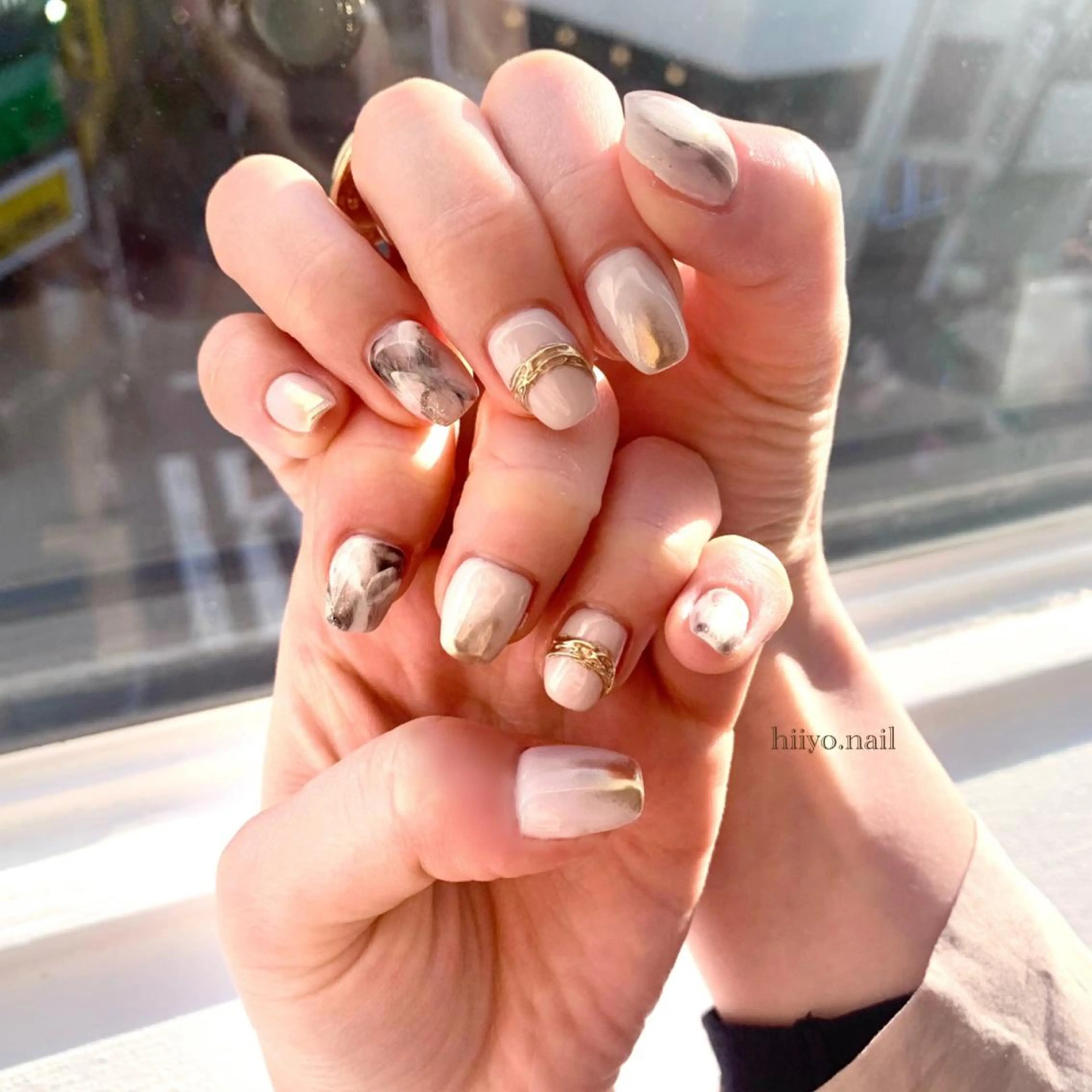 ネイル ニュアンスネイル hiyo🫧ネイル /渋谷💍🎀のネイルデザイン