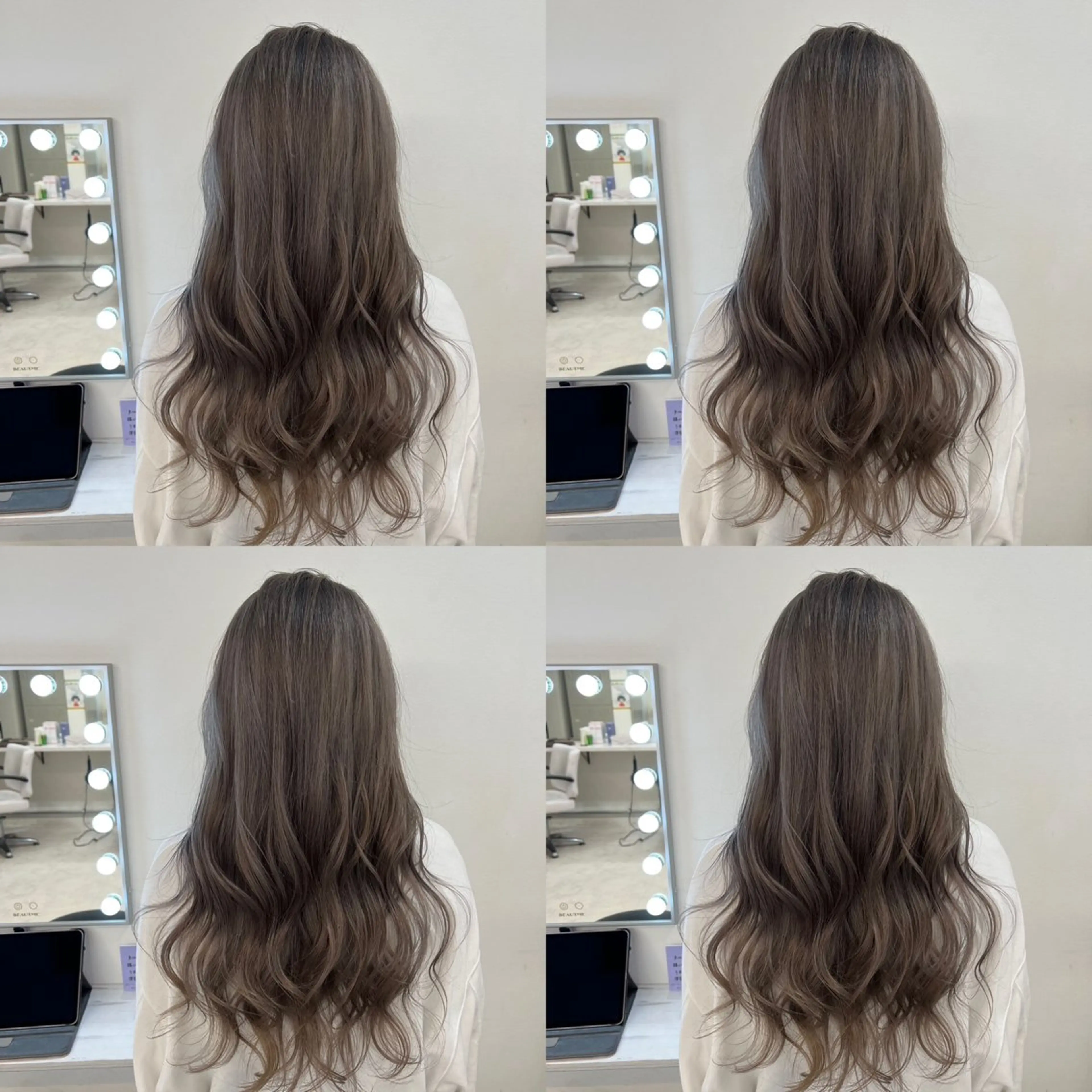 セミロング カラー フォギーグレージュ グレージュ カット ヘアカラー トリートメント ✨髪質改善✖︎韓国 レイヤー✨ナカムラのヘアスタイル