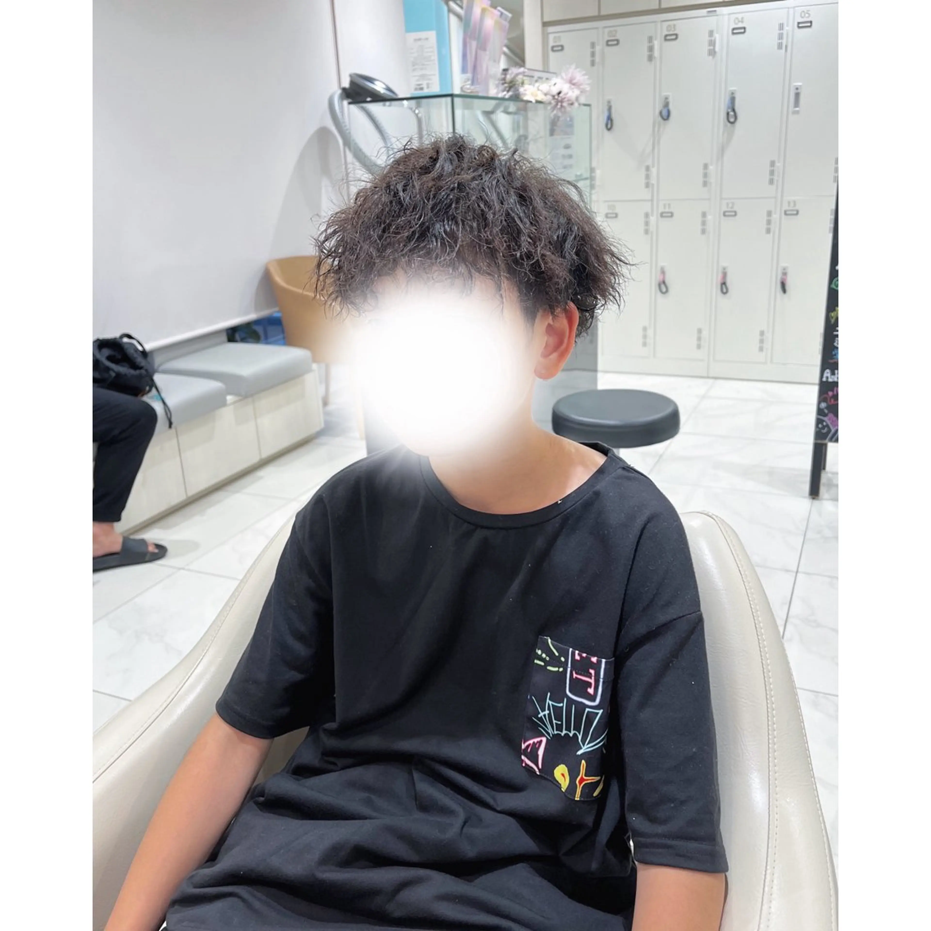 パーマ メンズ 韓国ヘア 🎀中川綾乃🎀のヘアスタイル