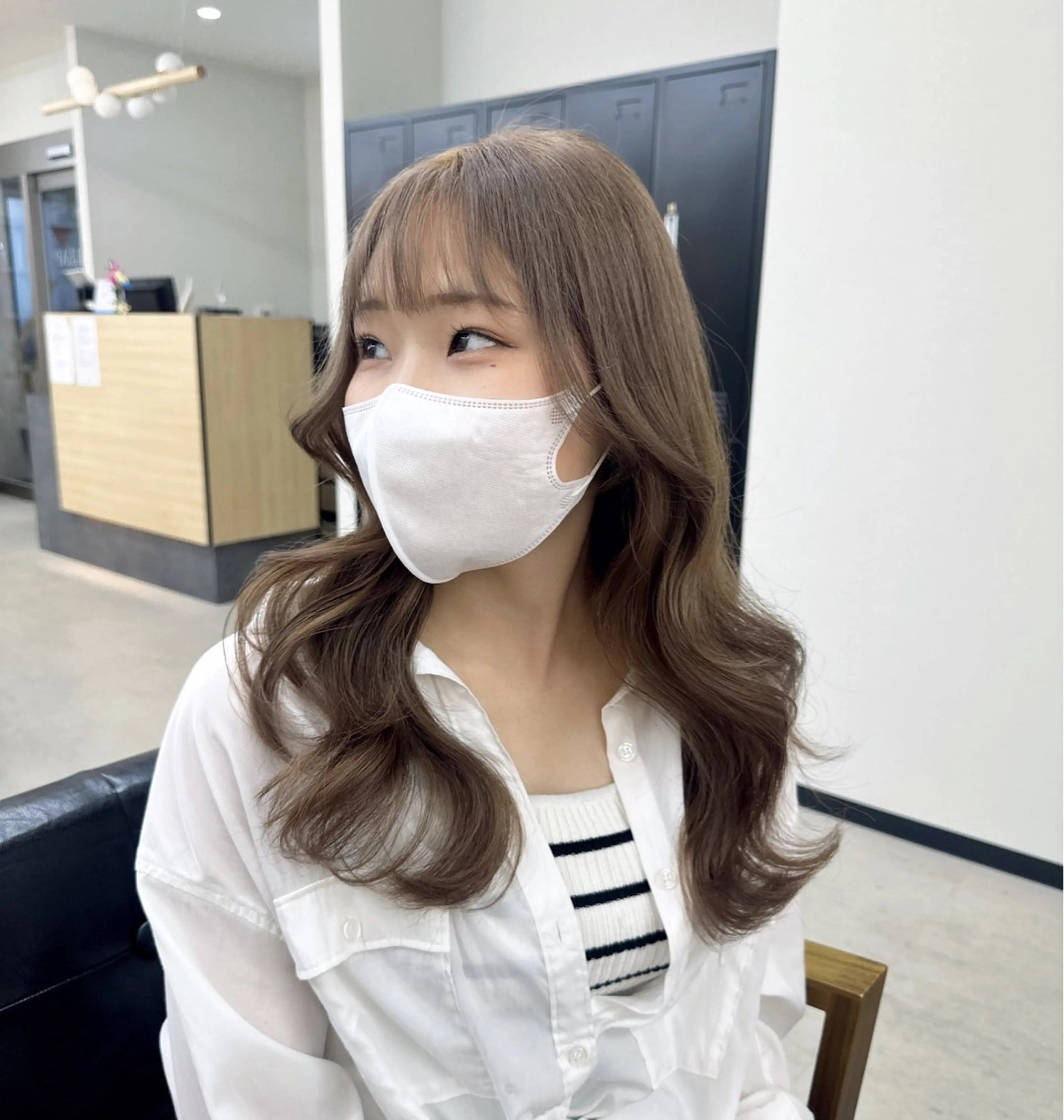 ロング カラー カット ヘアカラー トリートメント 𝐑𝐲𝐮𝐤𝐢 【店長】ALEAPのヘアスタイル