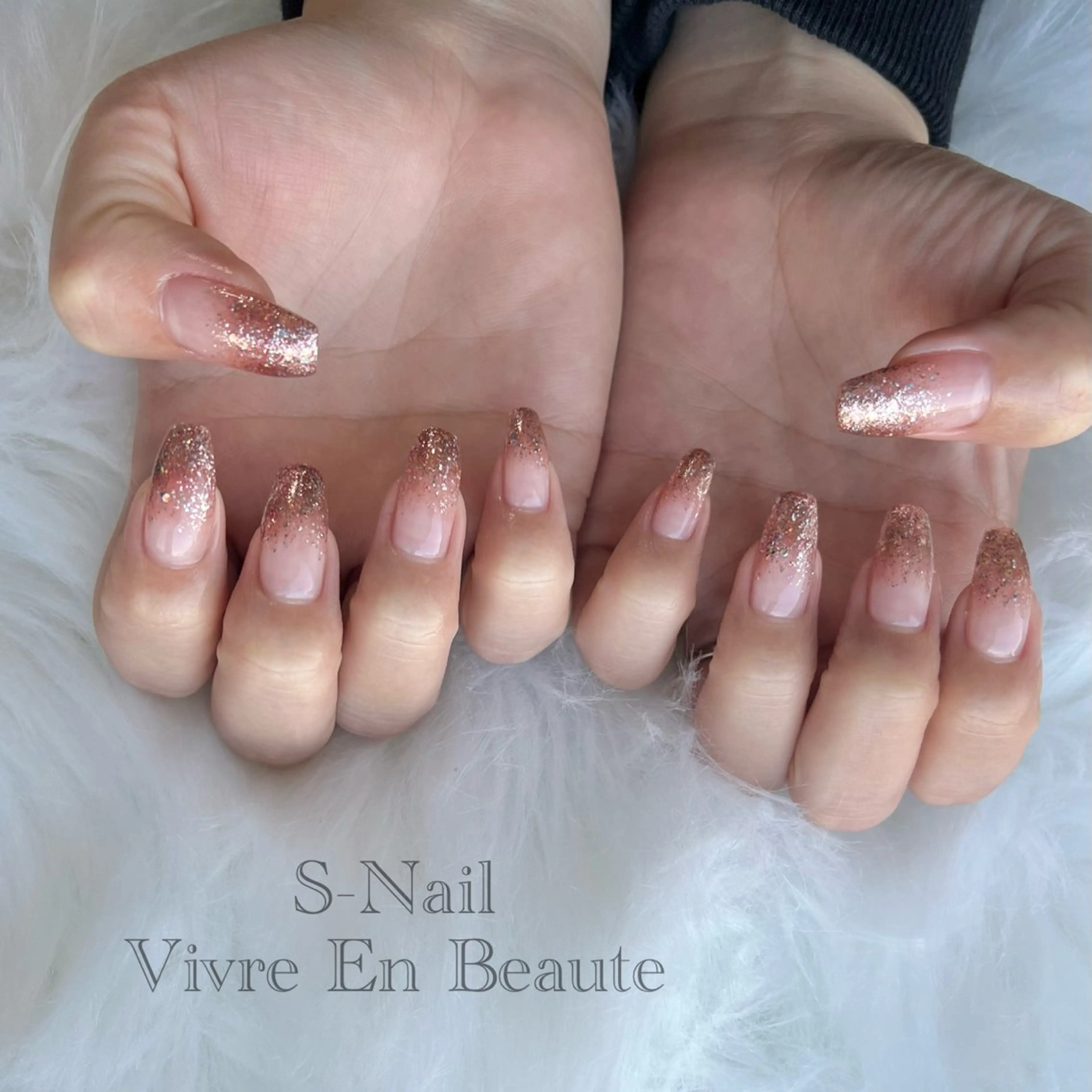 ネイル グラデーション ラメ(グリッター) ラメグラデーション S Nailのネイルデザイン