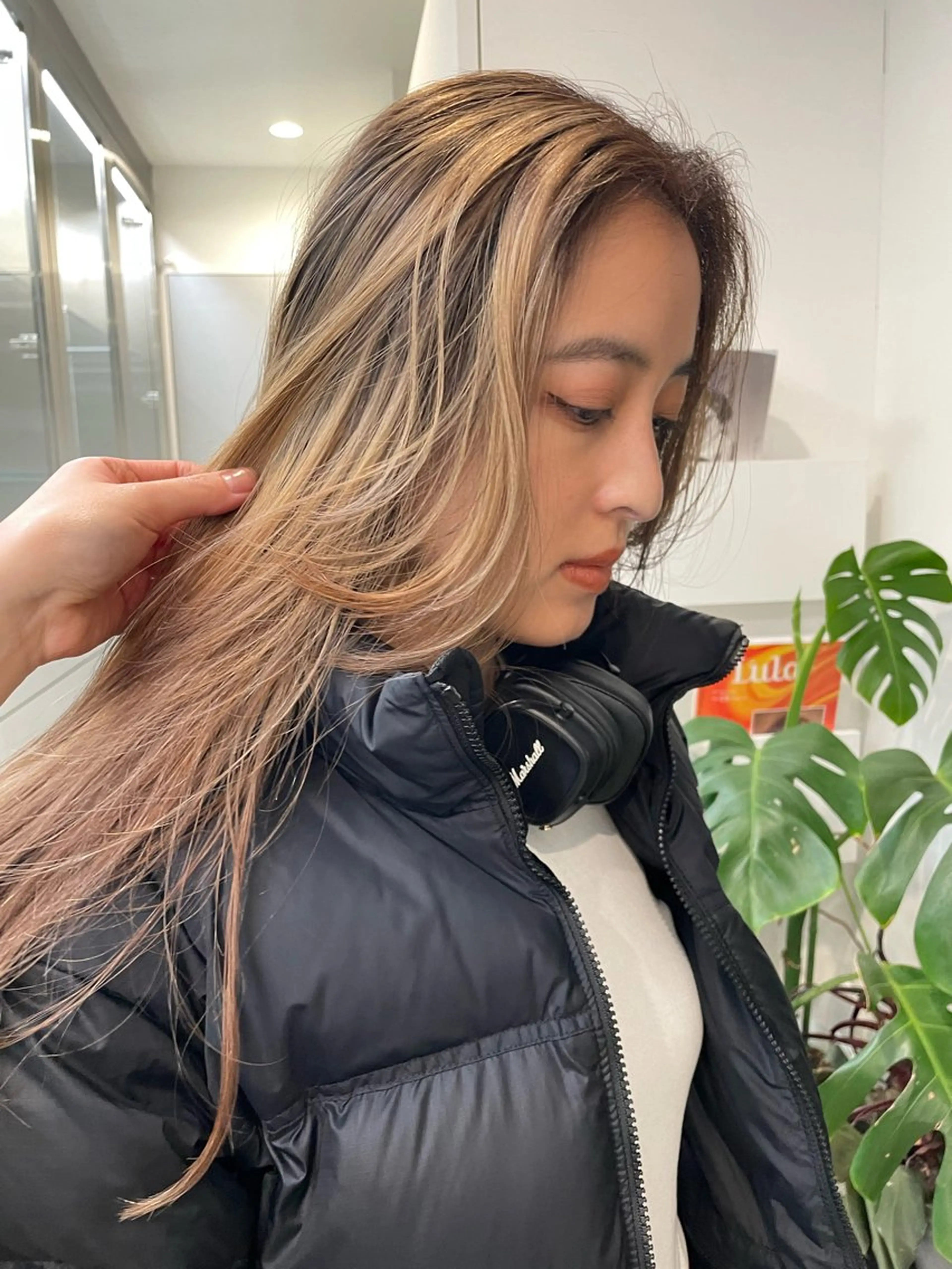 セミロング カラー Cinq所属・ハイライト🌟/ ボブ/豊田のヘアスタイル