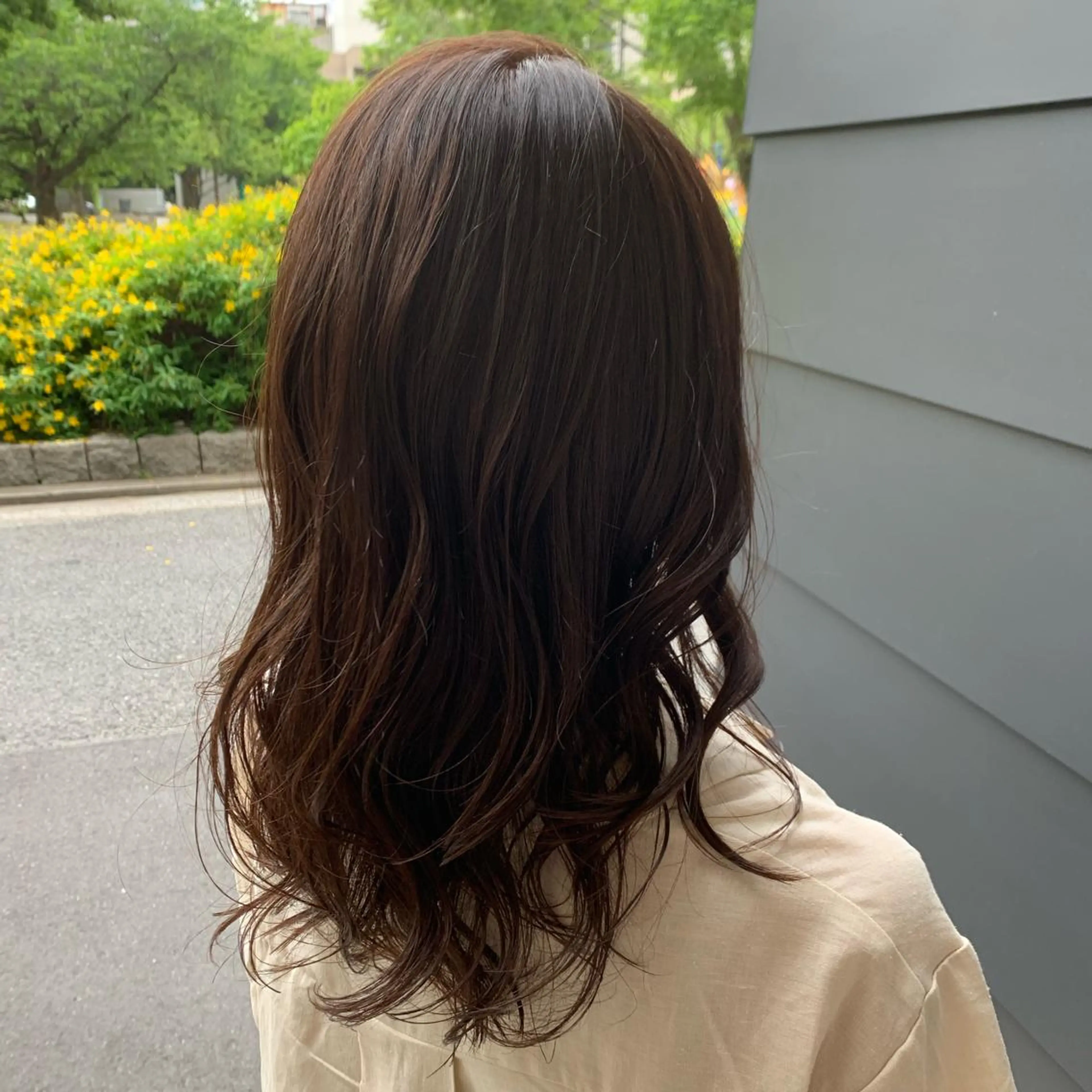 セミロング カラー パーマ スタイル袋町店所属・STYLE袋町店 赤畠達弥のヘアスタイル