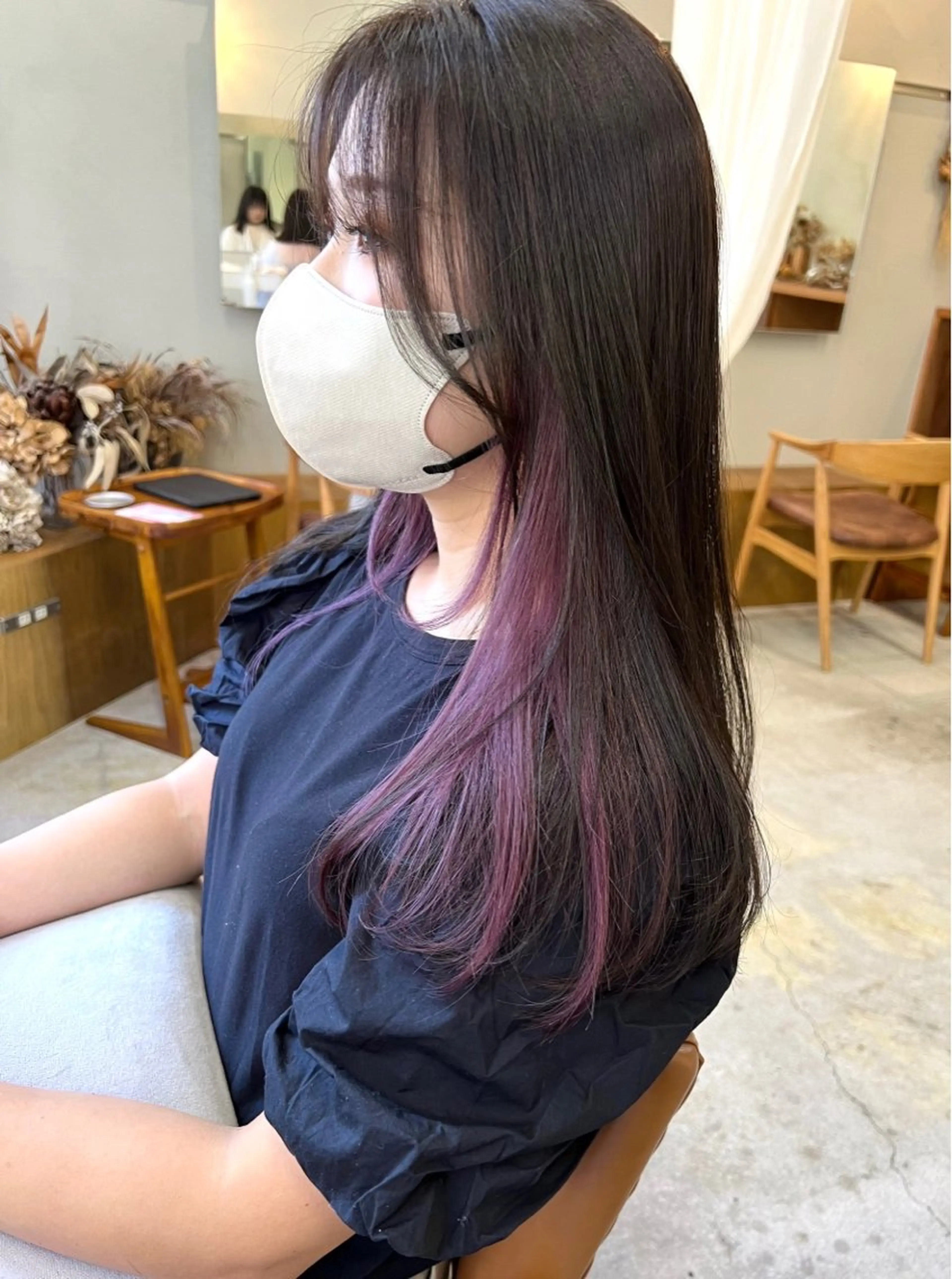 ロング カット ヘアカラー トリートメント 🌻花屋併設🌻濱 幸帆のヘアスタイル