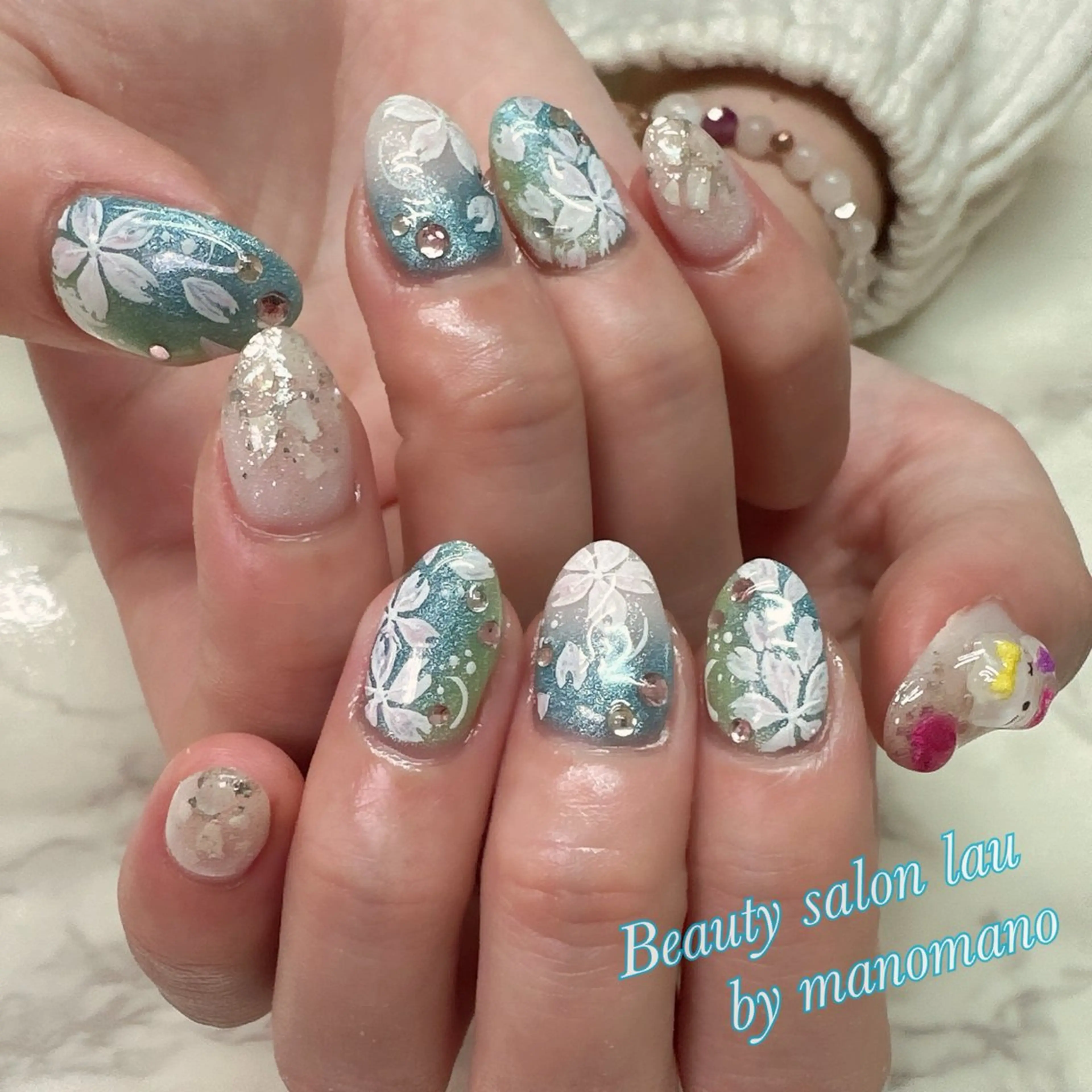 ネイル ハンドネイル ラウバイマノマノ なかざとのネイルデザイン