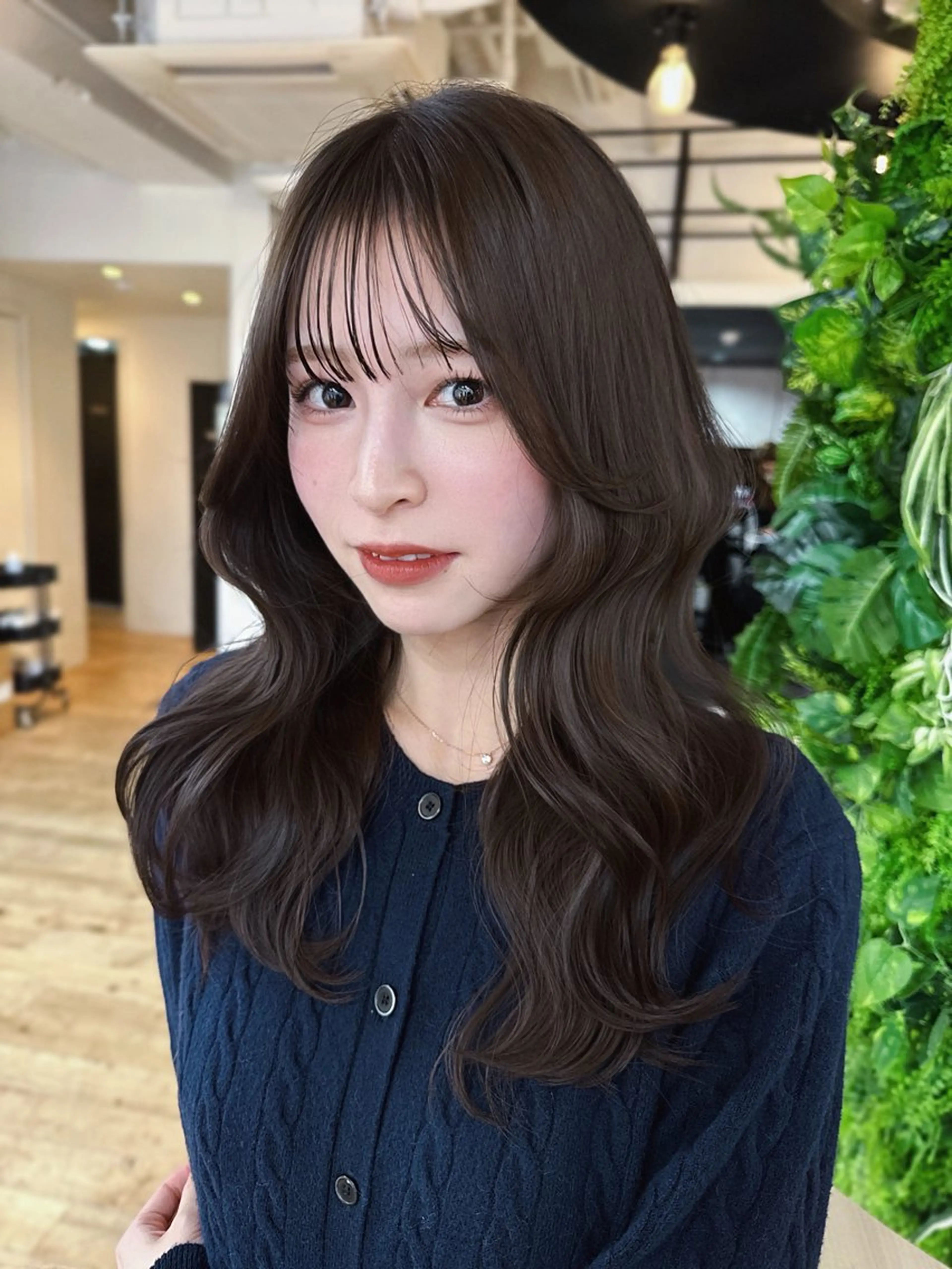 ロング カラー 透明感カラー グレージュ レイヤーカット ローレイヤー カット ヘアカラー トリートメント Pocket仙台 💚モエリのヘアスタイル