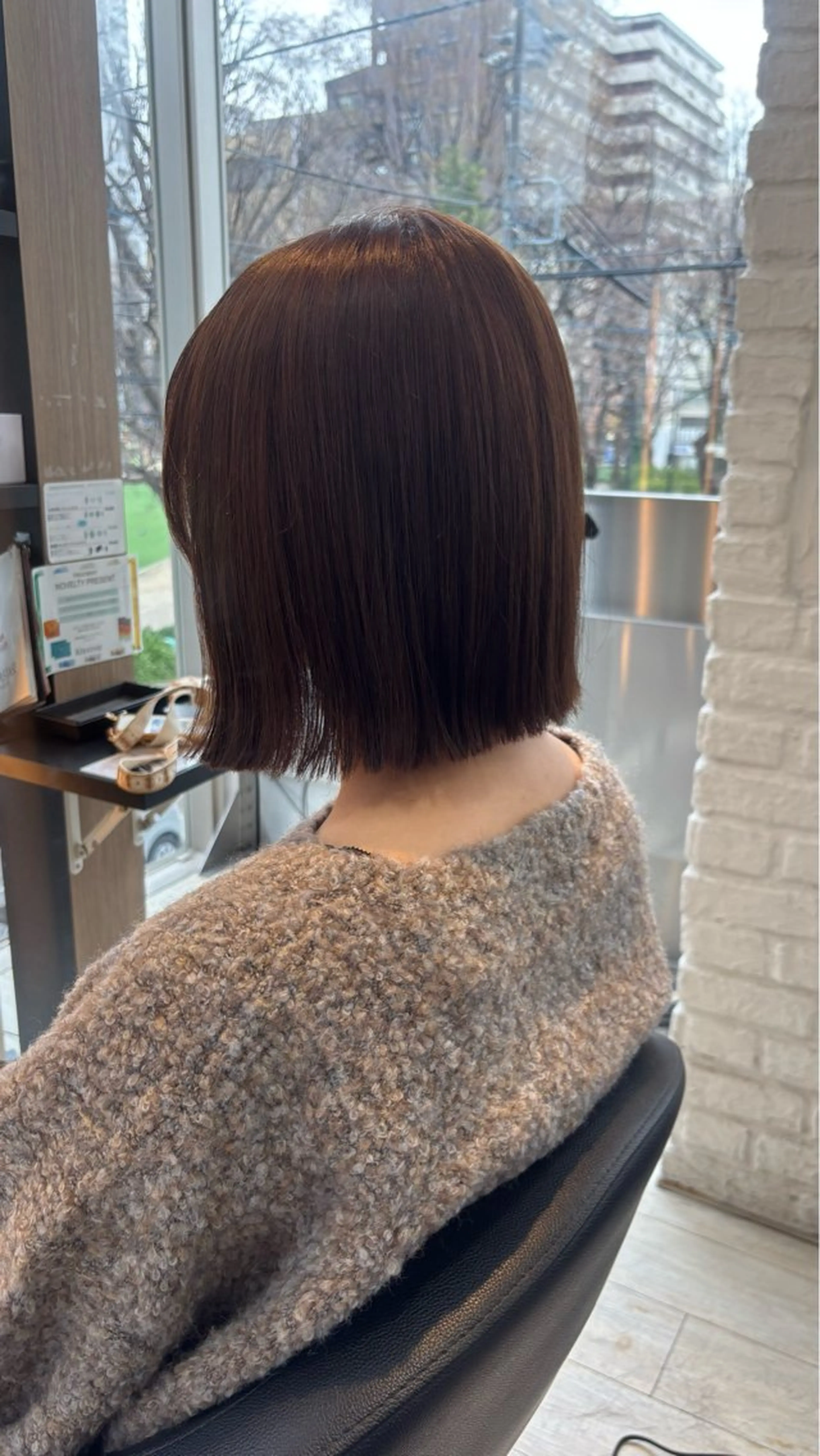 カラー ブラウンカラー ボブ 髪質改善 カット ヘアカラー トリートメント miyu/ボブ/ 透明感カラー/栄のヘアスタイル