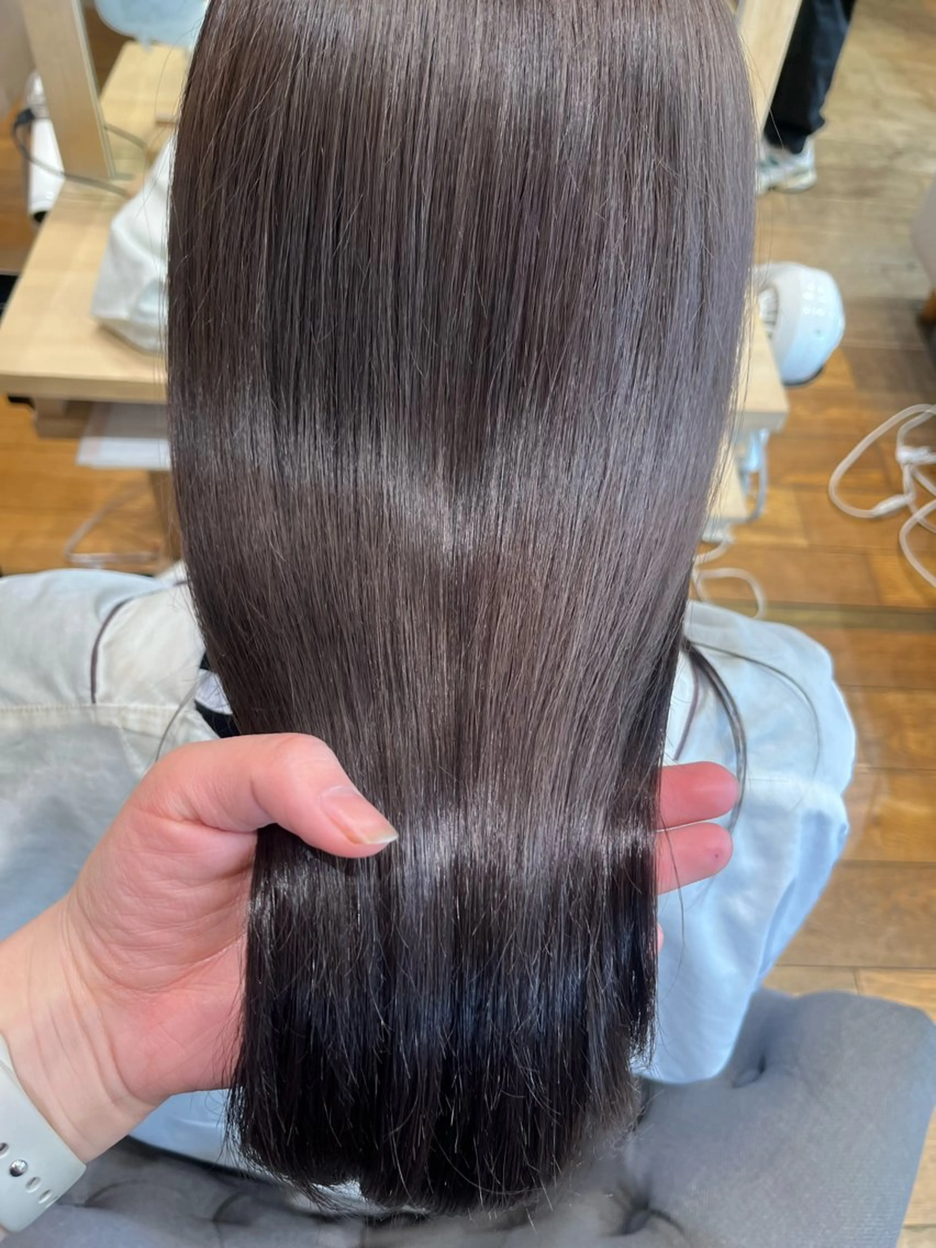 セミロング カラー ブラウンカラー ラベンダーカラー ラベンダーブラウン ヘアカラー 暖色カラー/似合わせ カット/名古屋/辻のヘアスタイル