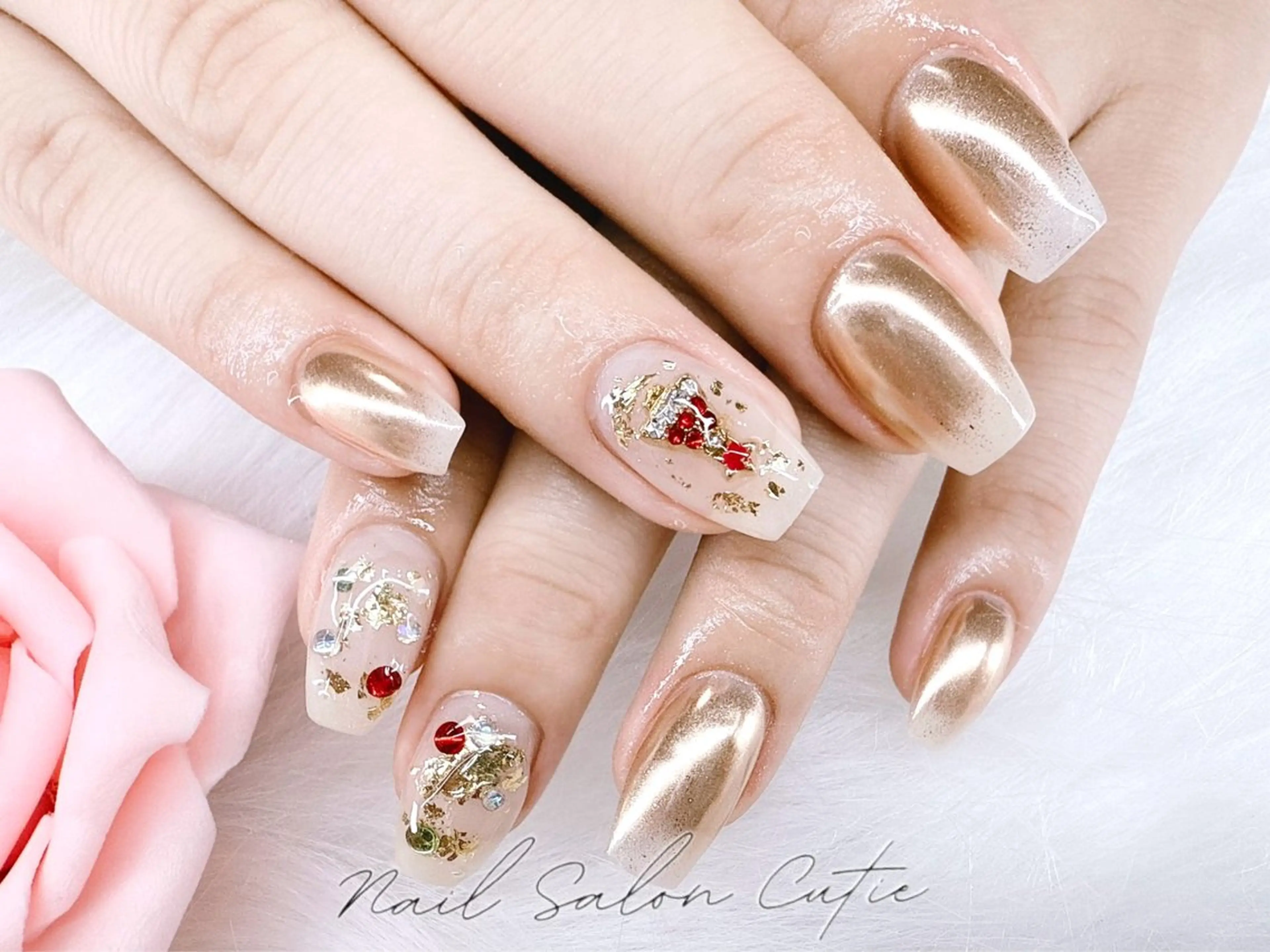 ネイル ジェルネイル 韓国ネイル 持ち込み オフィスネイル パラジェル ワンホンネイル 韓国ネイルのネイルデザイン