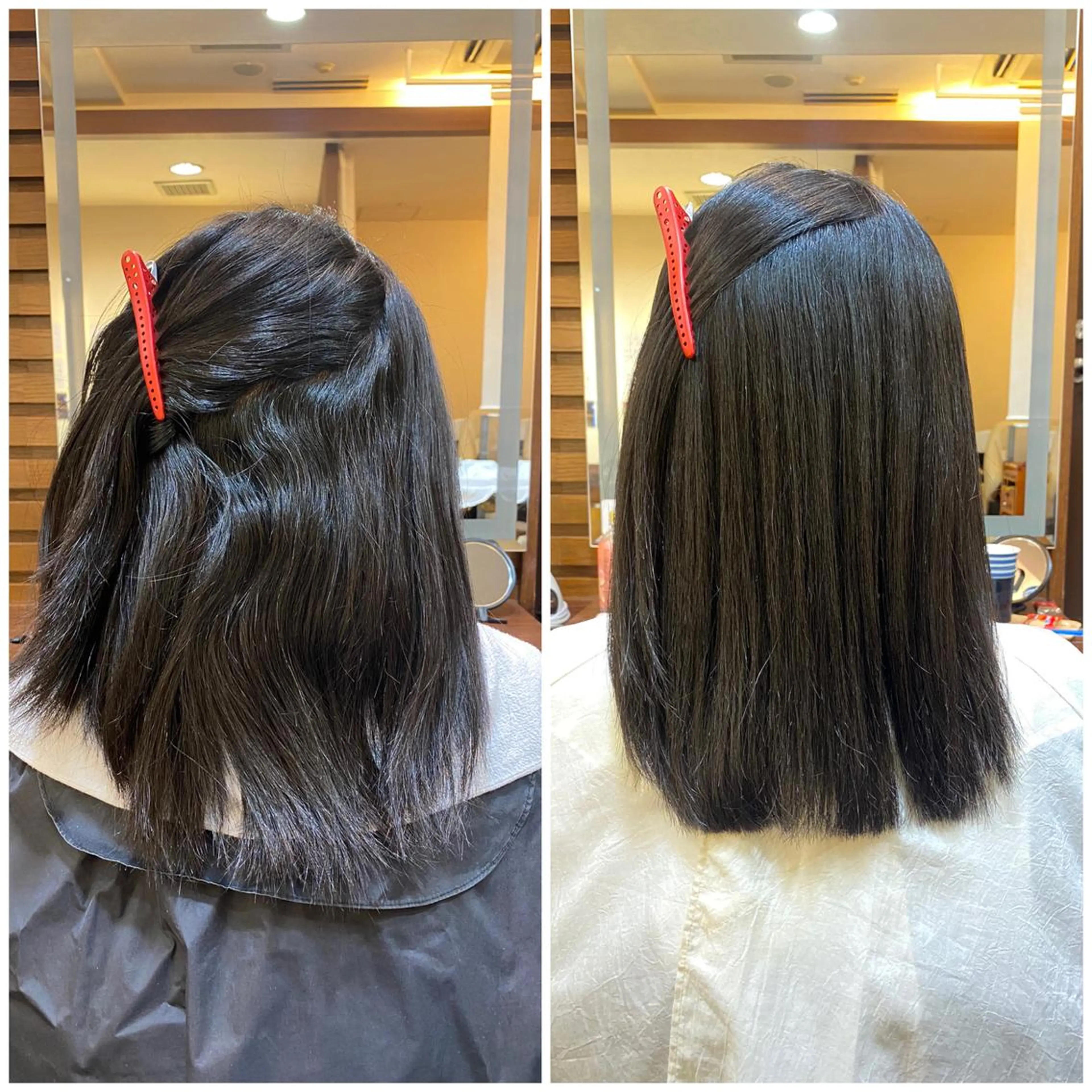 ミディアム 縮毛矯正 トリートメント ヘッドスパ ヘアセット 韓国レイヤー/ 顔周り💕田中将吾のヘアスタイル