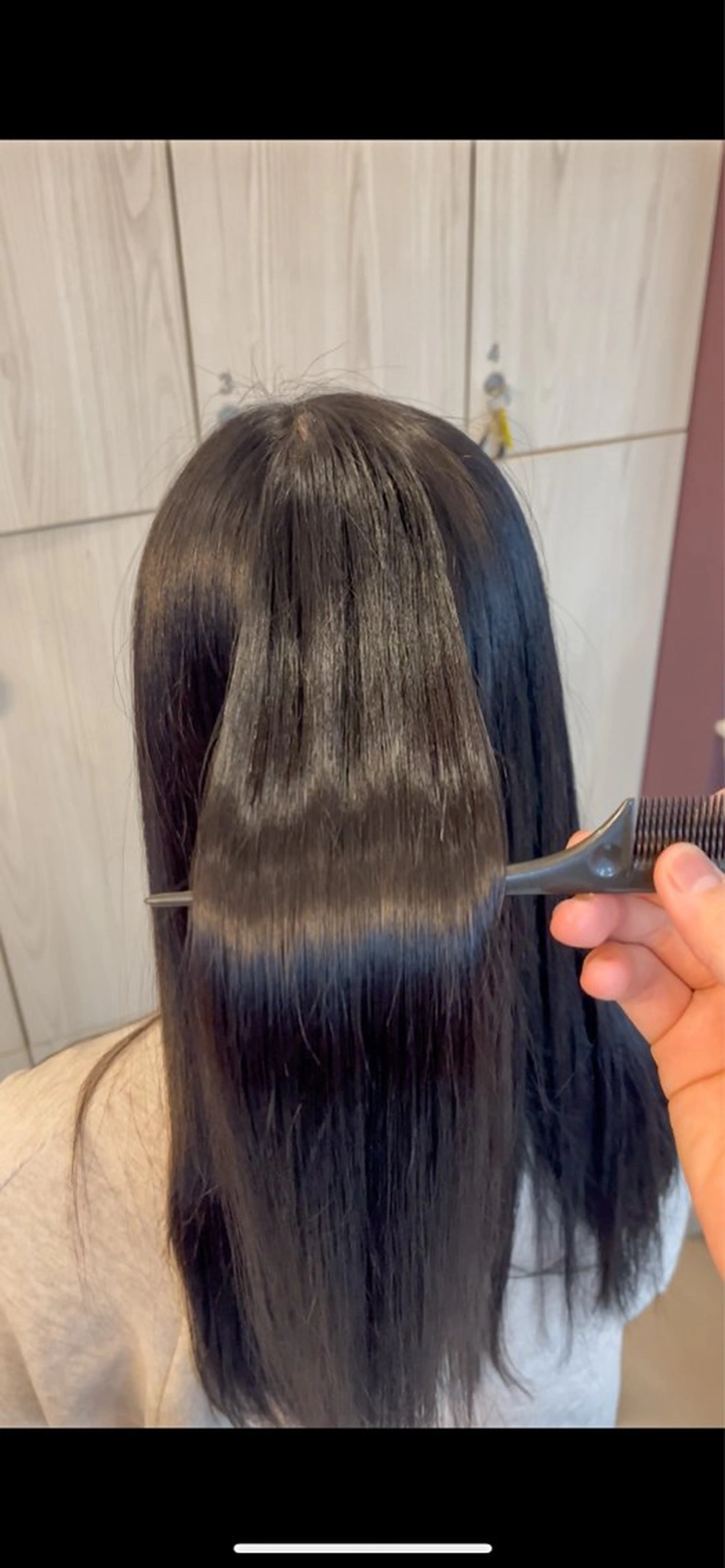 ロング カット 縮毛矯正 暖色🍒艶カラー✨️ コウセイのヘアスタイル