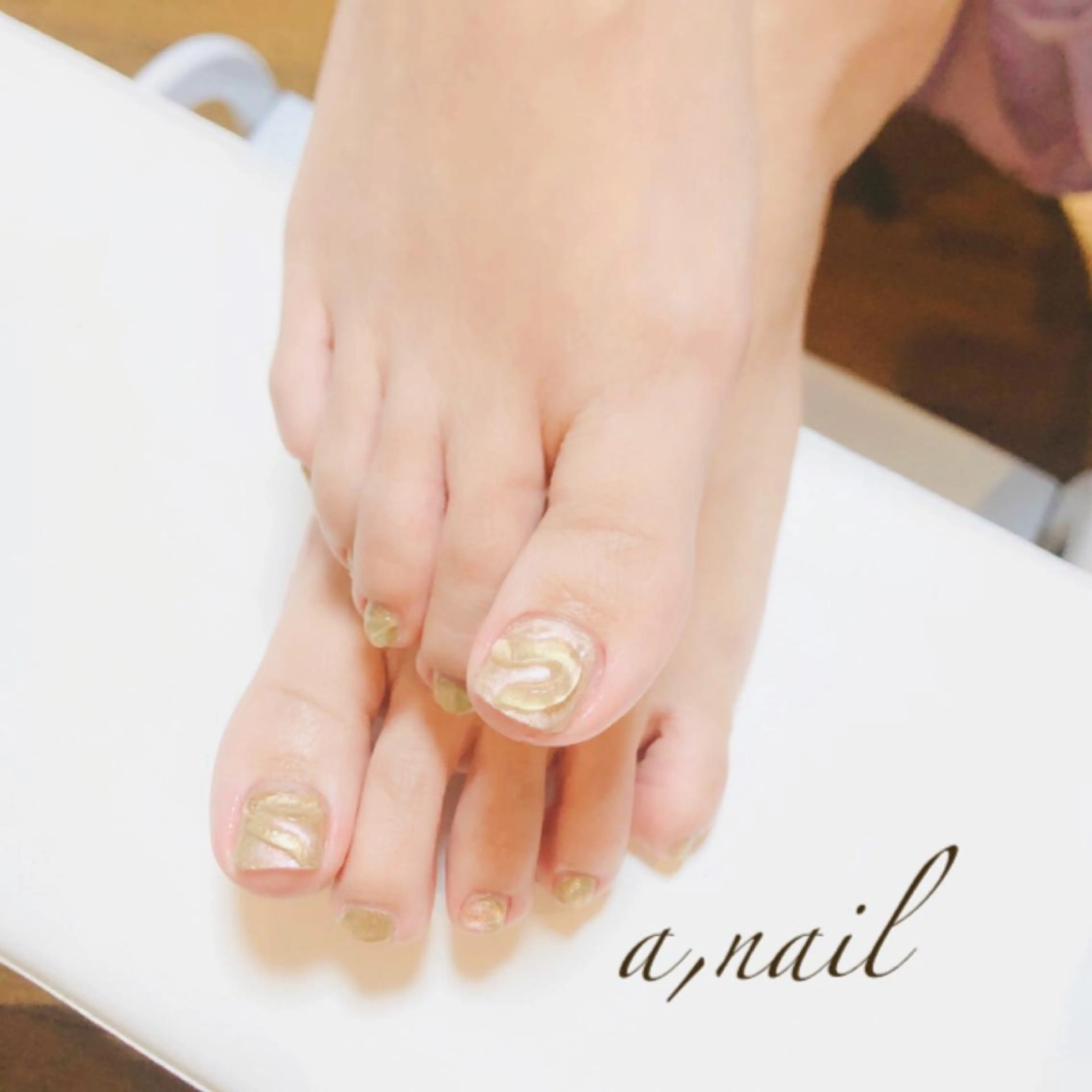 ネイル フットネイル ジェルネイル グラデーション ワンカラーネイル シンプルネイル フットネイル ネイルサロン エーネイルのネイルデザイン