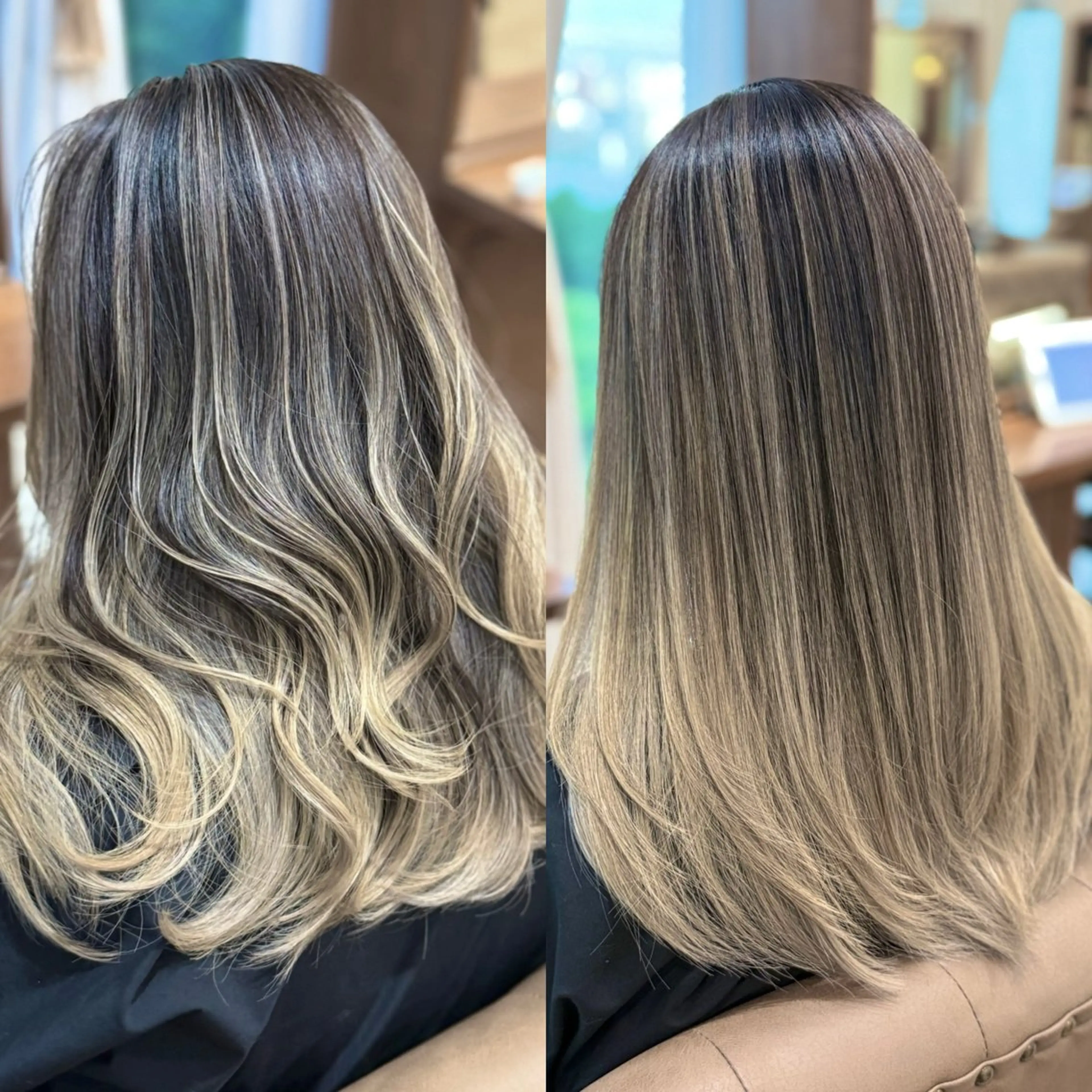 🍎外国人風バレイヤージュ🍎×カット💇×ハホニコトリートメント✨の写真