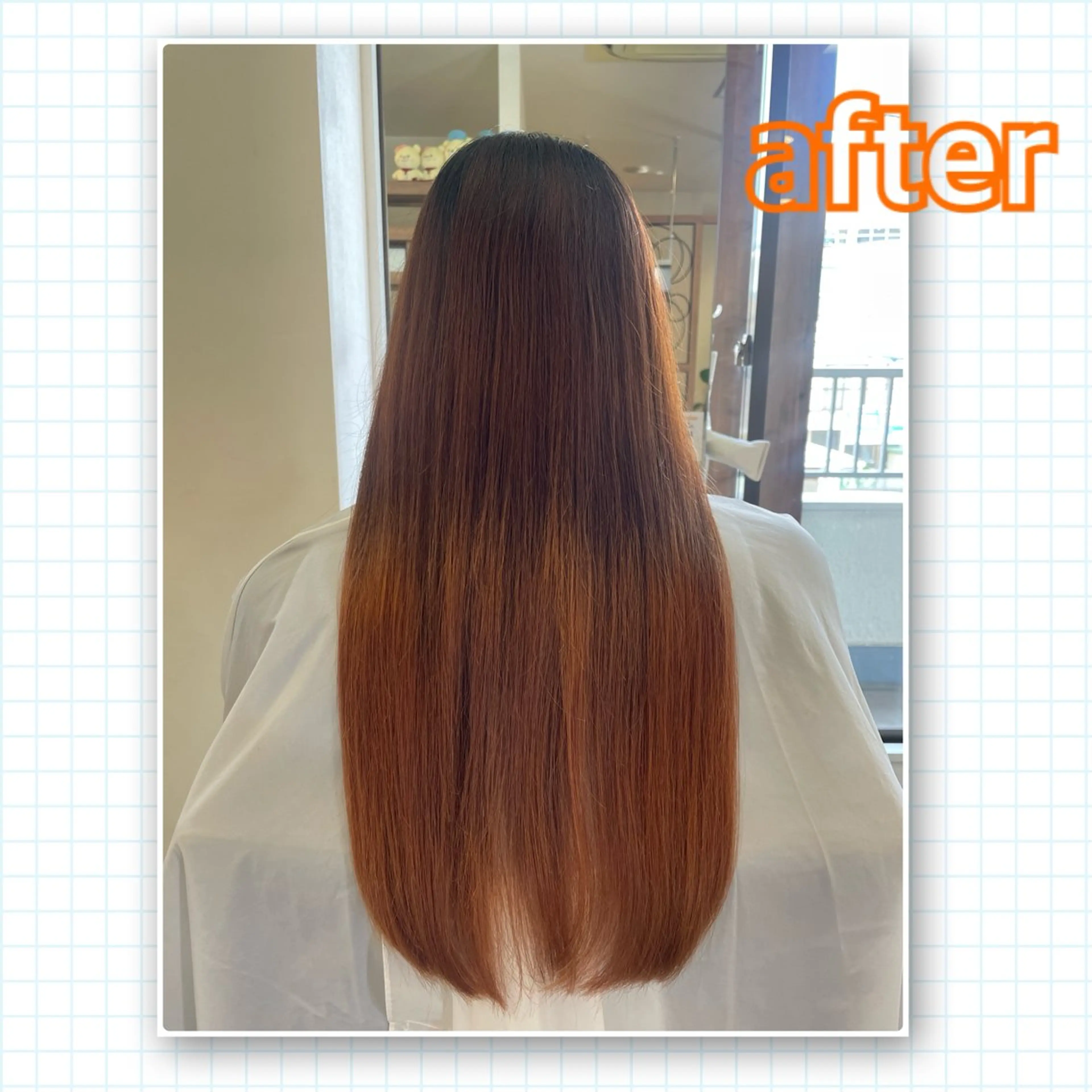 ロング アミーベル🧸🧡 本店✂️しおりのヘアスタイル