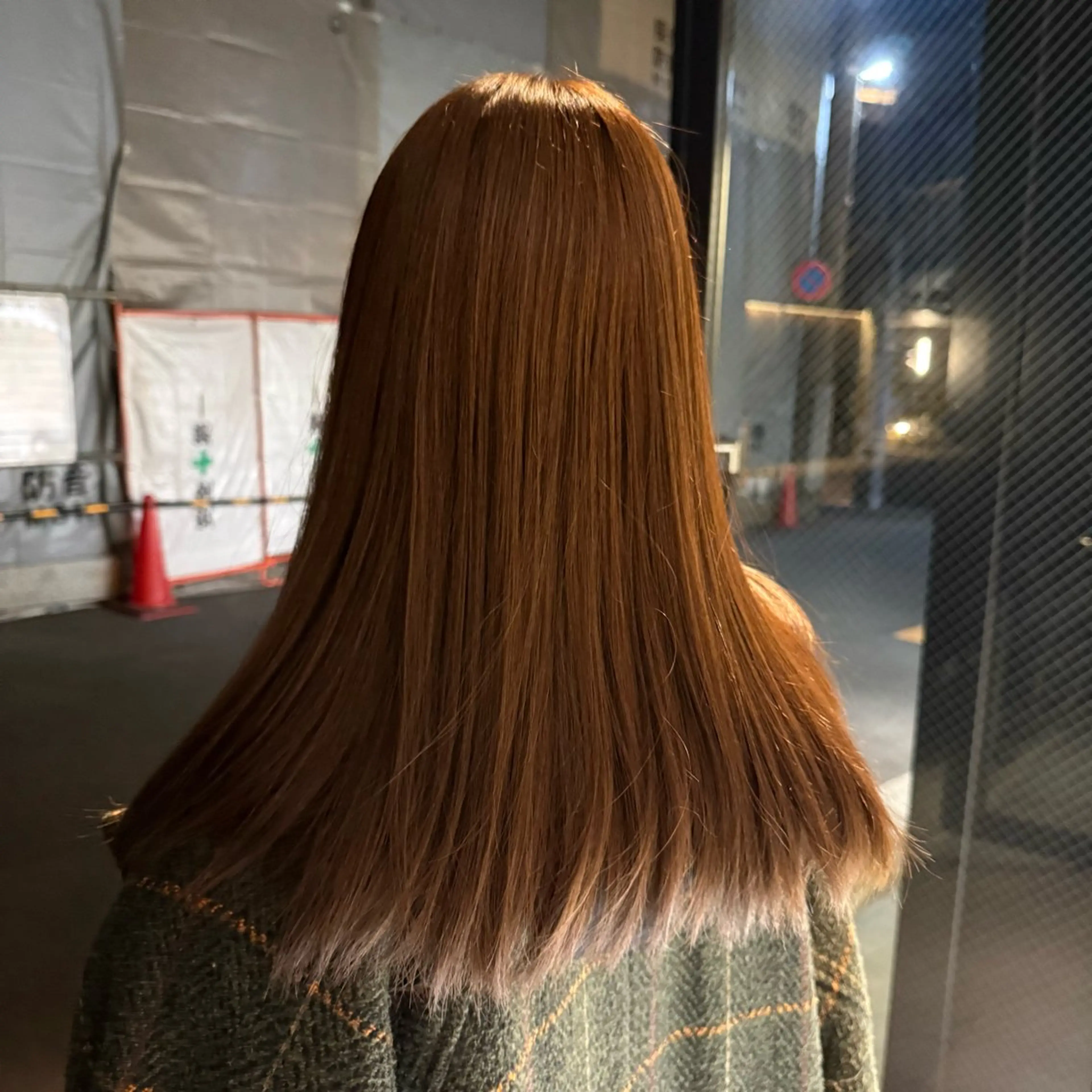 セミロング カラー ヘアカラー 暖色カラー/白髪染め ちさとのヘアスタイル