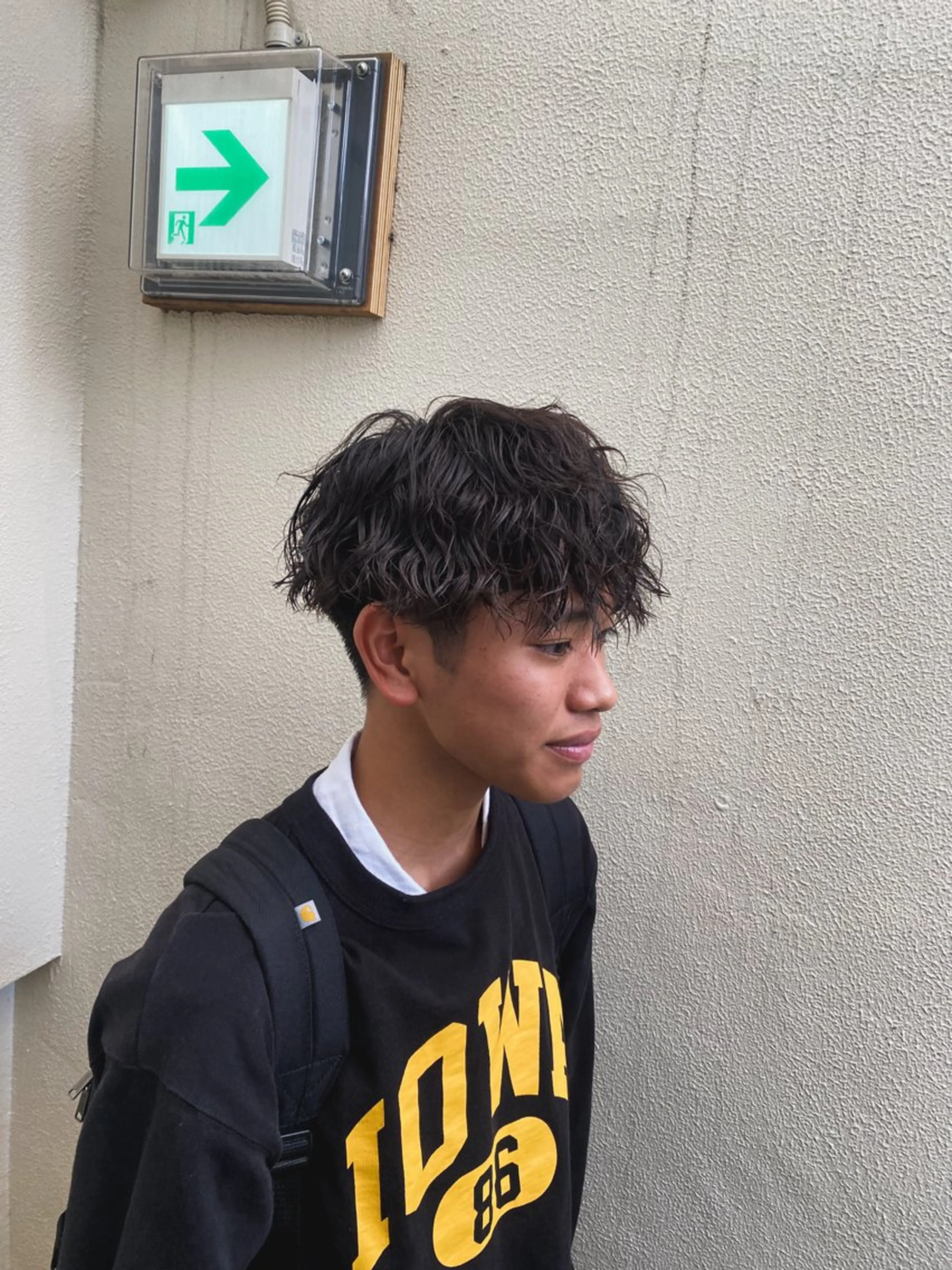 ショート パーマ ヘアアレンジ メンズ The faderz barbershop所属・フェードモデル限定 🔥高円寺Maiのヘアスタイル