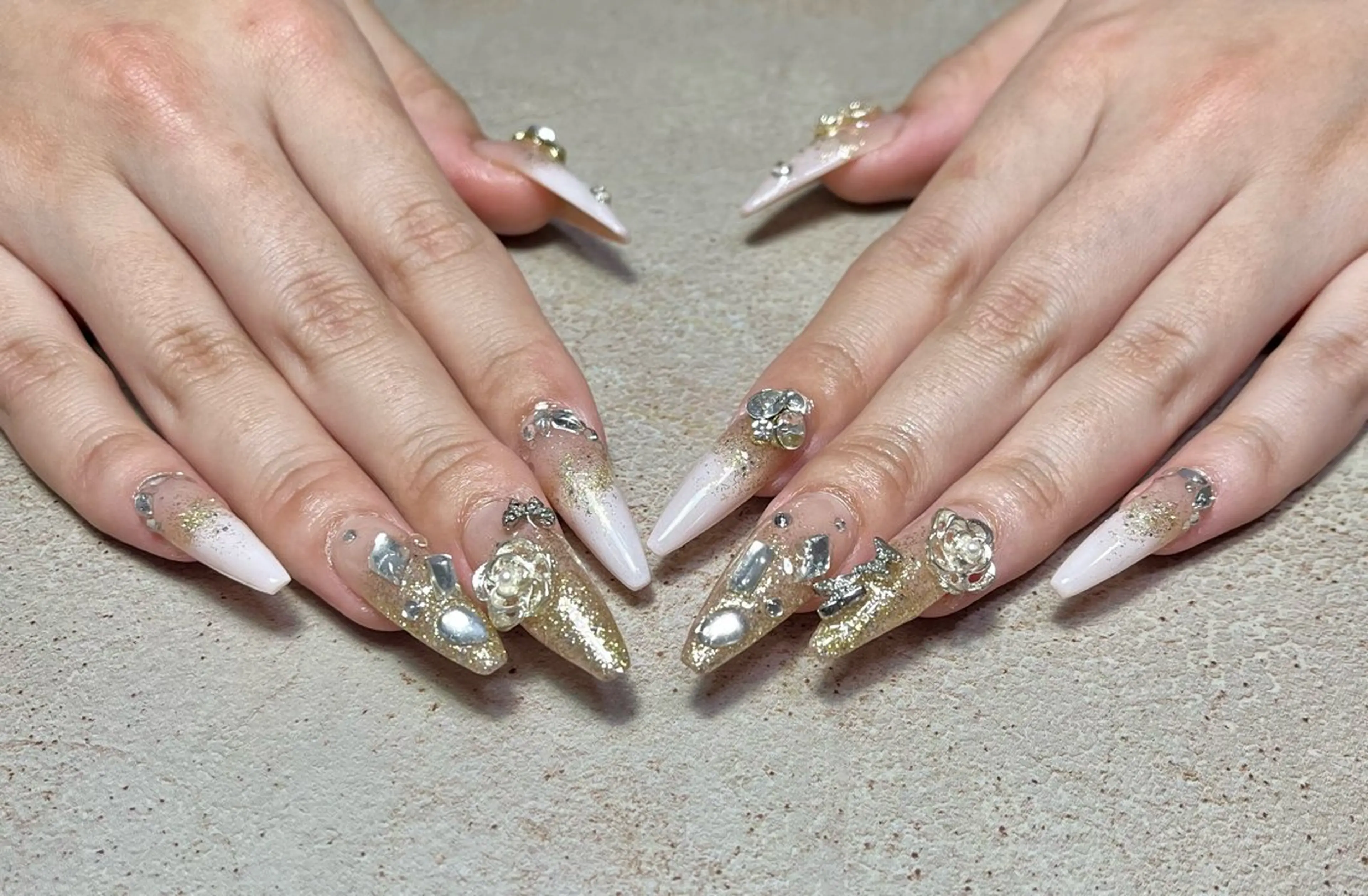 ネイル ハンドネイル goldgleams ちなのネイルデザイン