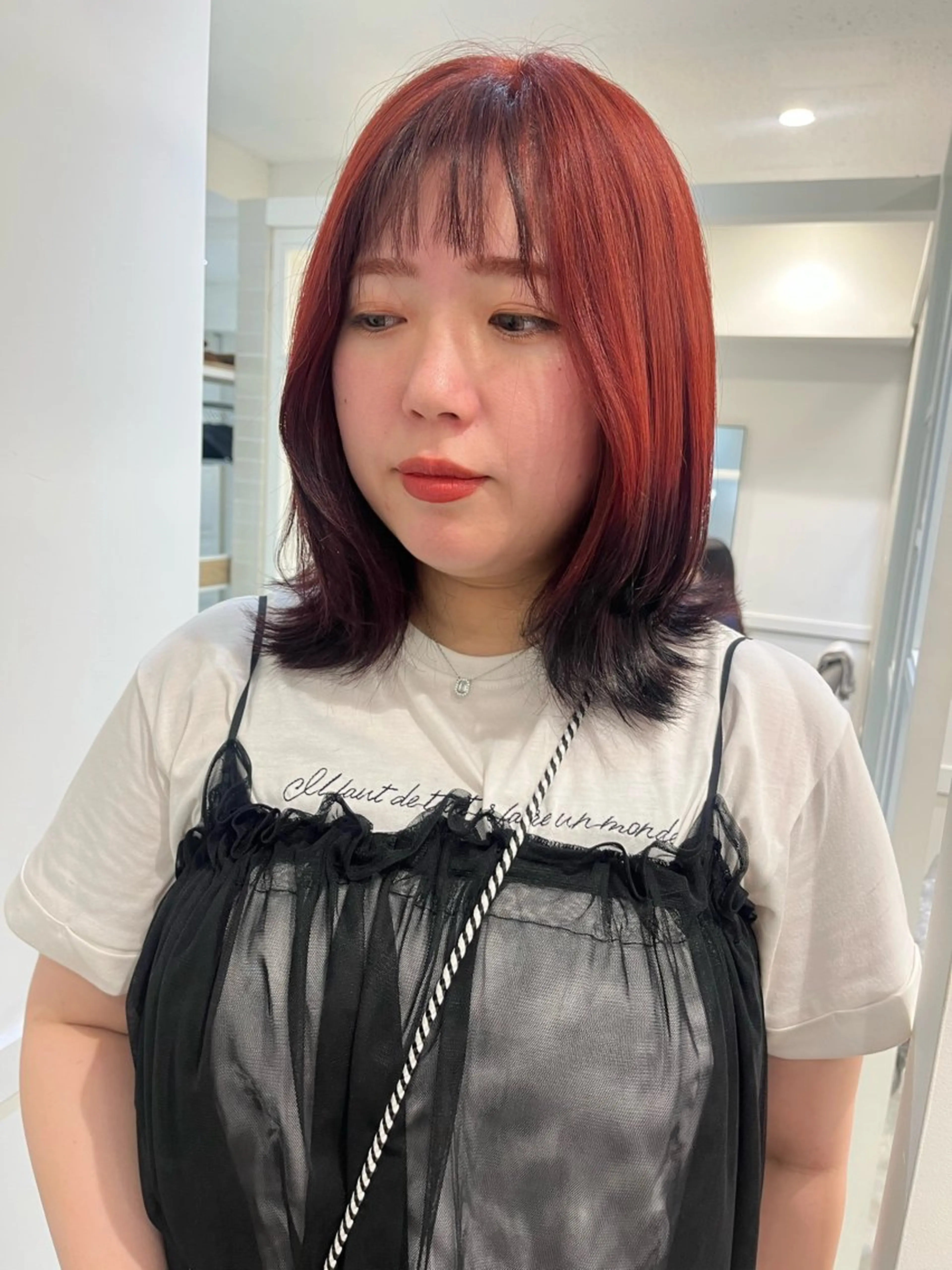 ミディアム カラー ブリーチ 透明感カラー ブリーチなしカラー 髪質改善 トリートメント ヘアカラー トリートメント Go   Today シェアサロン　横浜店所属・【ただの天才 🎨】のヘアスタイル